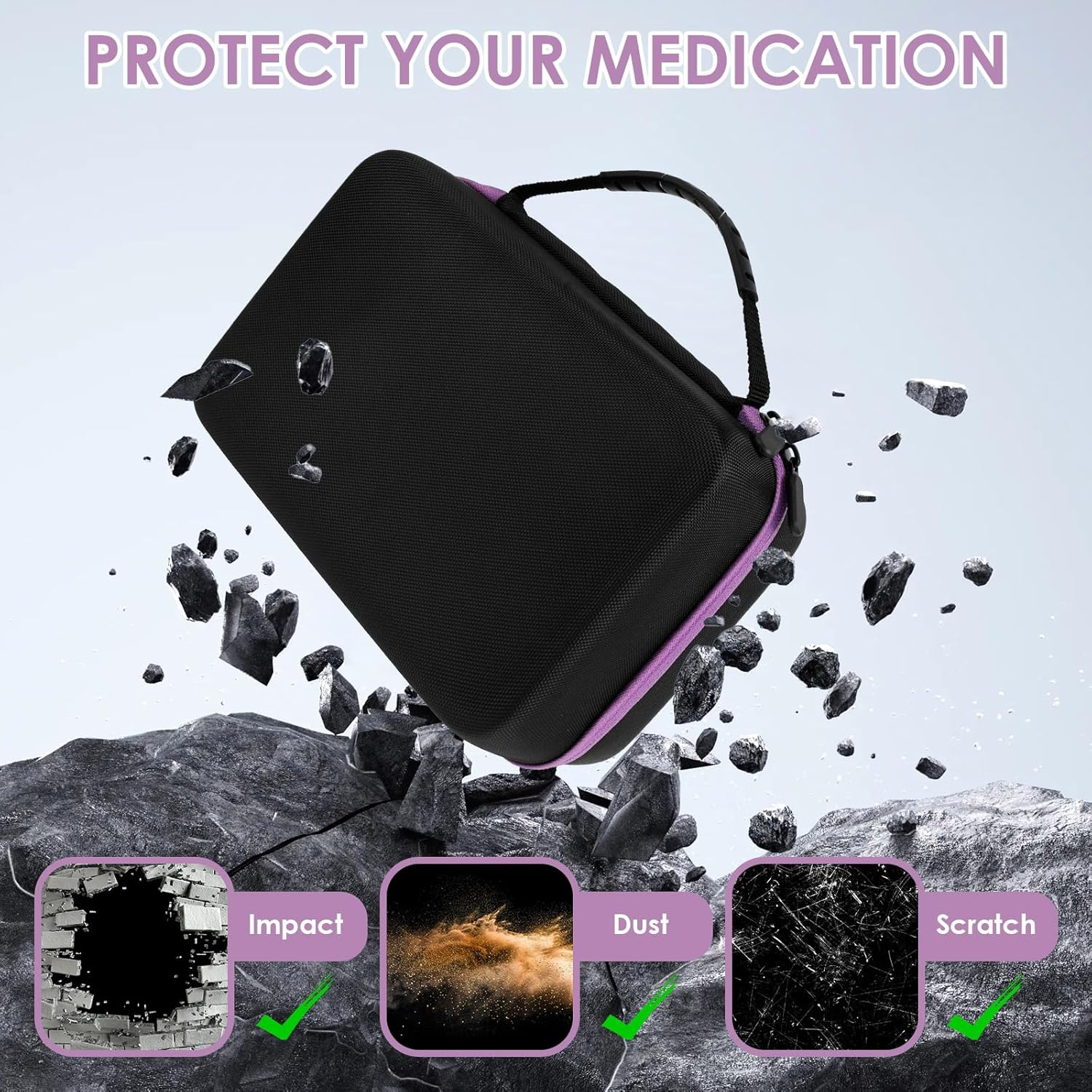 Monthly Pill Organizer, 3 Times a Day with Portable Case Monthly Pill Box, Medication Organizer 31 Days Dispenser for Pills,Fish Oils, Vitamin,Supplement image number 2