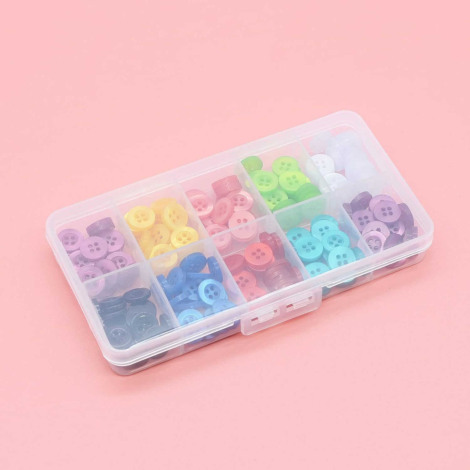 OELFFOW Four-Eye round Color Men'S and Women'S Shirt Button Chiffon Polo Shirt Small Button (10Mm)