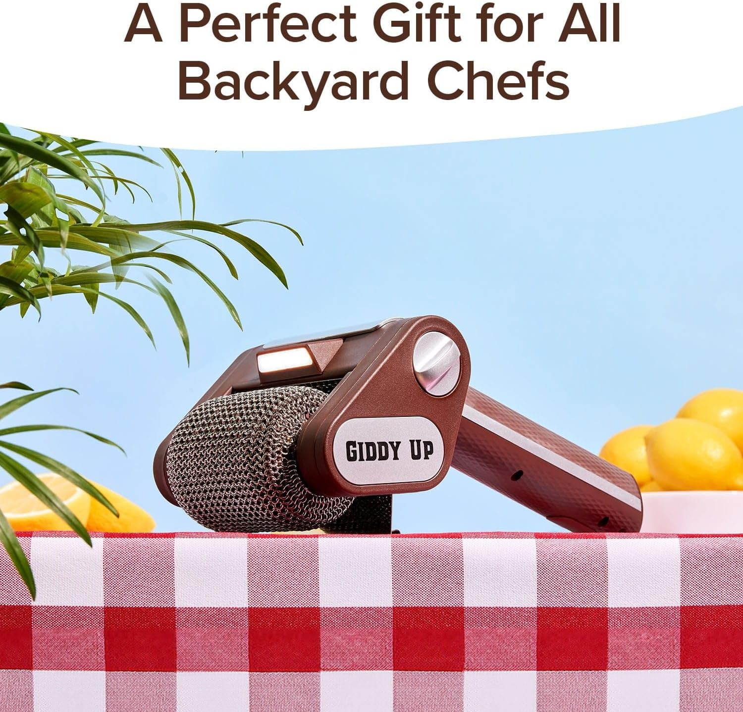 Horsepower Giddy up Grill Cleaner AS-SEEN-ON-TV Cordless, Rechargeable BBQ Tool with 350 RPM Stainless Roller, LED Light Patents Pending from Bulbhead, a Family-Owned American Brand image number 1