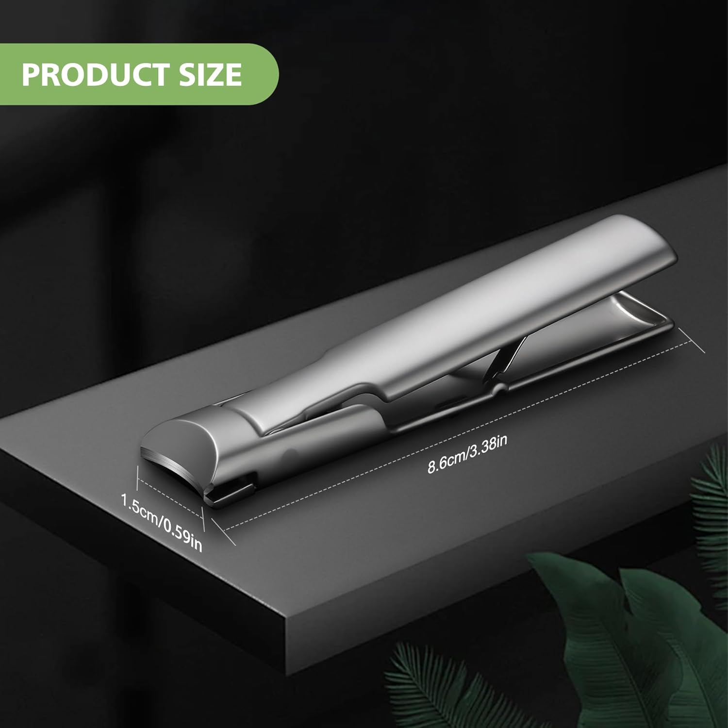 BALUCA 9Mm Wide Jaw Opening Curved Finger Toe Nail Clippers with Catcher - anti Splash Extra Large Toenail Clipper for Thick Nails, Nail Cutter Trimmer for Seniors, Men and Women image number 6