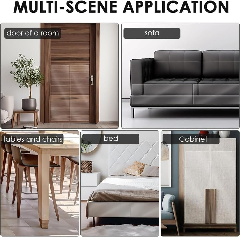 Scratch Protection Sofa Cat Tape, Cat Scratch Protection, Anti-Scratch Film Self-Adhesive Flexible Cut for Fit Couch Door Wall (20 X 500 Cm) image number 4