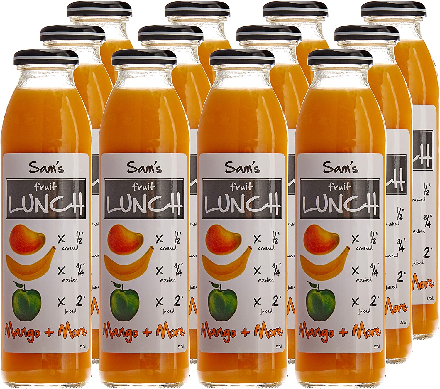 Sam'S Juice Fruit Lunch Juice, 12 Bottles X 375 Ml image number 1