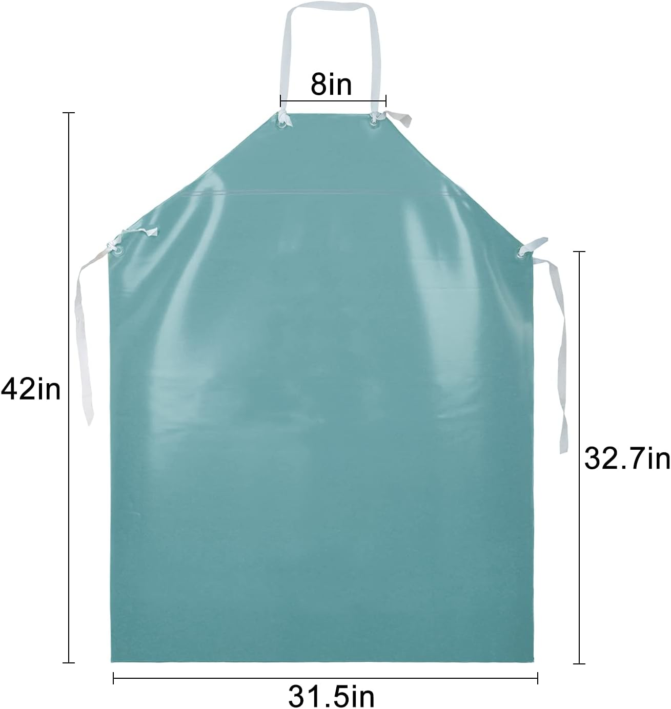 Surblue Waterproof Rubber Vinyl Apron Chemical Resistant Work Safe Clothes image number 2