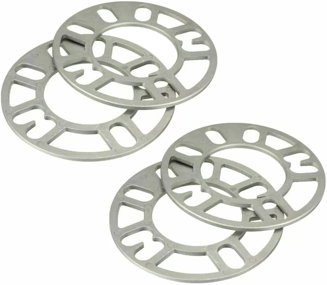 AIMALL 4PCS 5Mm Aluminium Alloy Wheel Spacer for Car Hub Modification 150Mm OD 78Mm Centre Bore Flange Gasket 4/5/6 Lug Universal Fit for Wheel ET Adjustment Silver image number 5