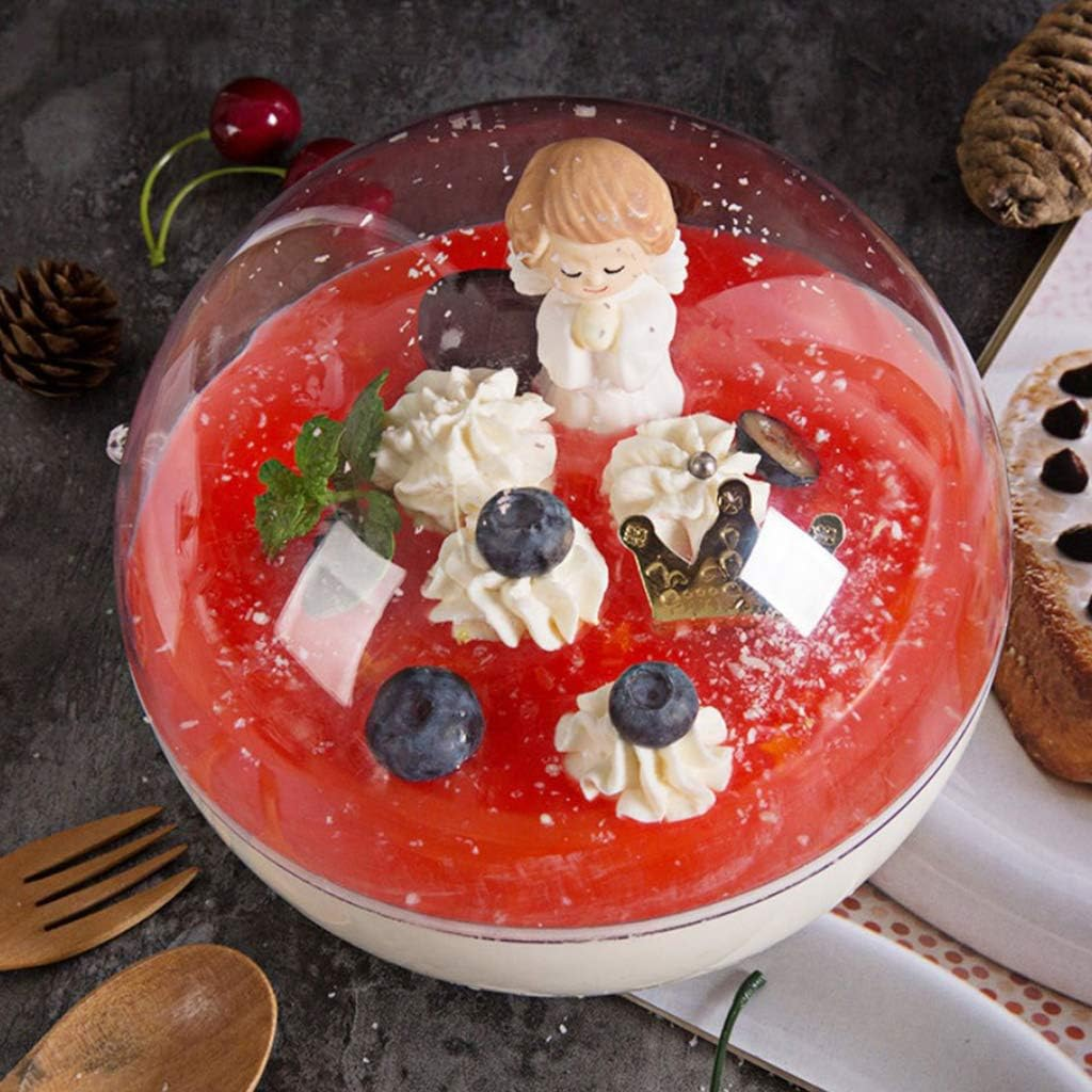 Clear DIY Fillable Plastic Ornaments Hollow Christmas Baubles Wedding Party Holiday Decoration- Pack of 30-4Cm image number 5