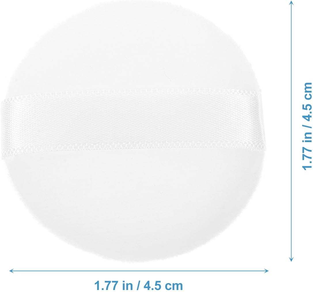 KITCHENKARATLY 20Pcs Velour Powder Puff Makeup Pads Compact Soft Cosmetic Face Powder Applicators Comfortable Lightweight Makeup Tool for Loose and Pressed Random Color image number 6