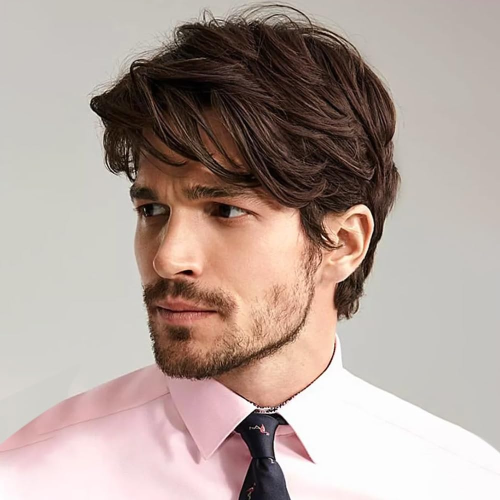 BECUS Mullet Blonde Wigs for Men 80S Costumes Fancy Party Accessory Cosplay Mens Hair Wig