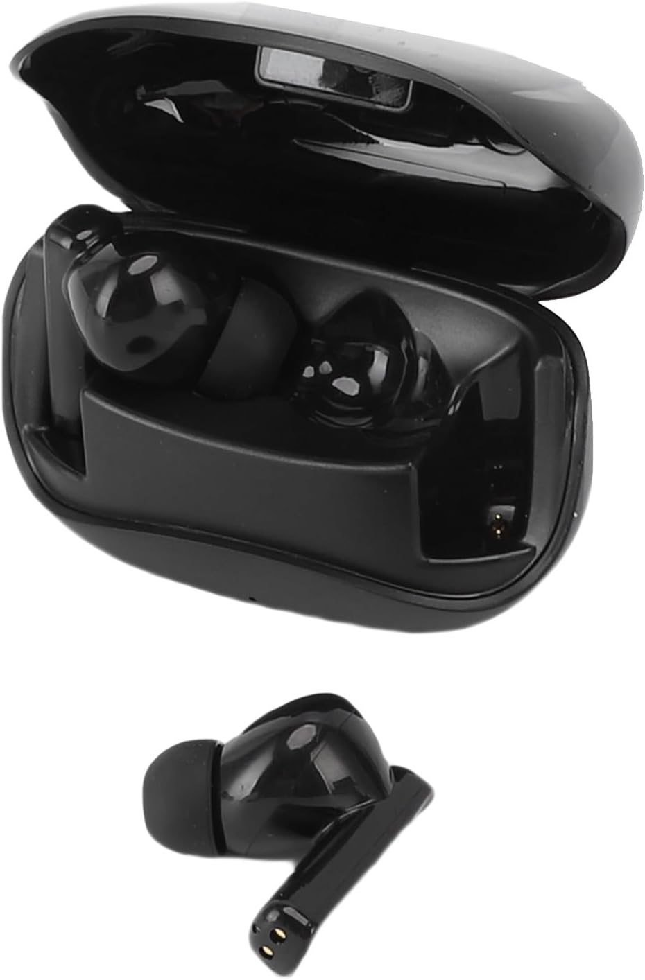 Jiawu Wireless Translation Earphones for Travel Business Learning, Real -Time 164 Languages ​​Translator, Hi -Fi Sound Quality, Suitable for Business Negotiations and Language Learning, Black, Black image number 2