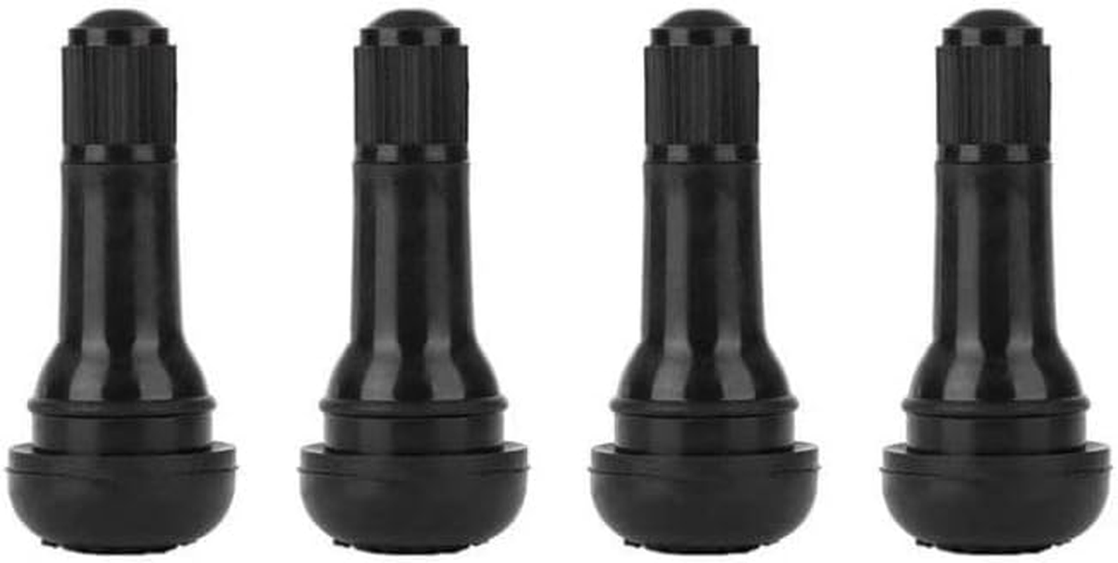 Walquicks 60 Pcs Tire Valve Stems, Premium TR412, TR413, TR414 Black Rubber Snap-In Valves Stems with Dust Caps for Replacement of Tubeless Rim Holes on Standard Vehicle Tires,Tyre Tool image number 1