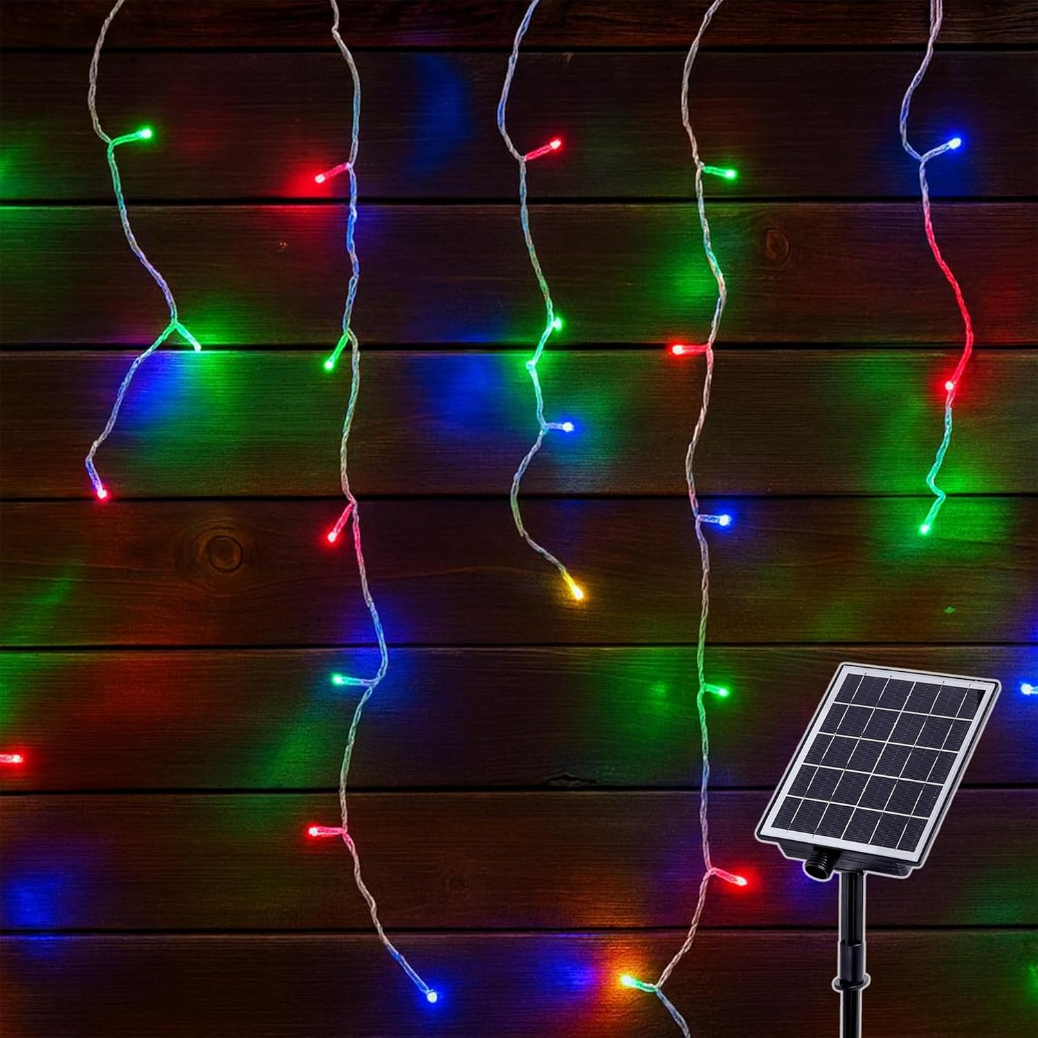 Solar 480 LED Icicle Light - 4 Colour Options - White