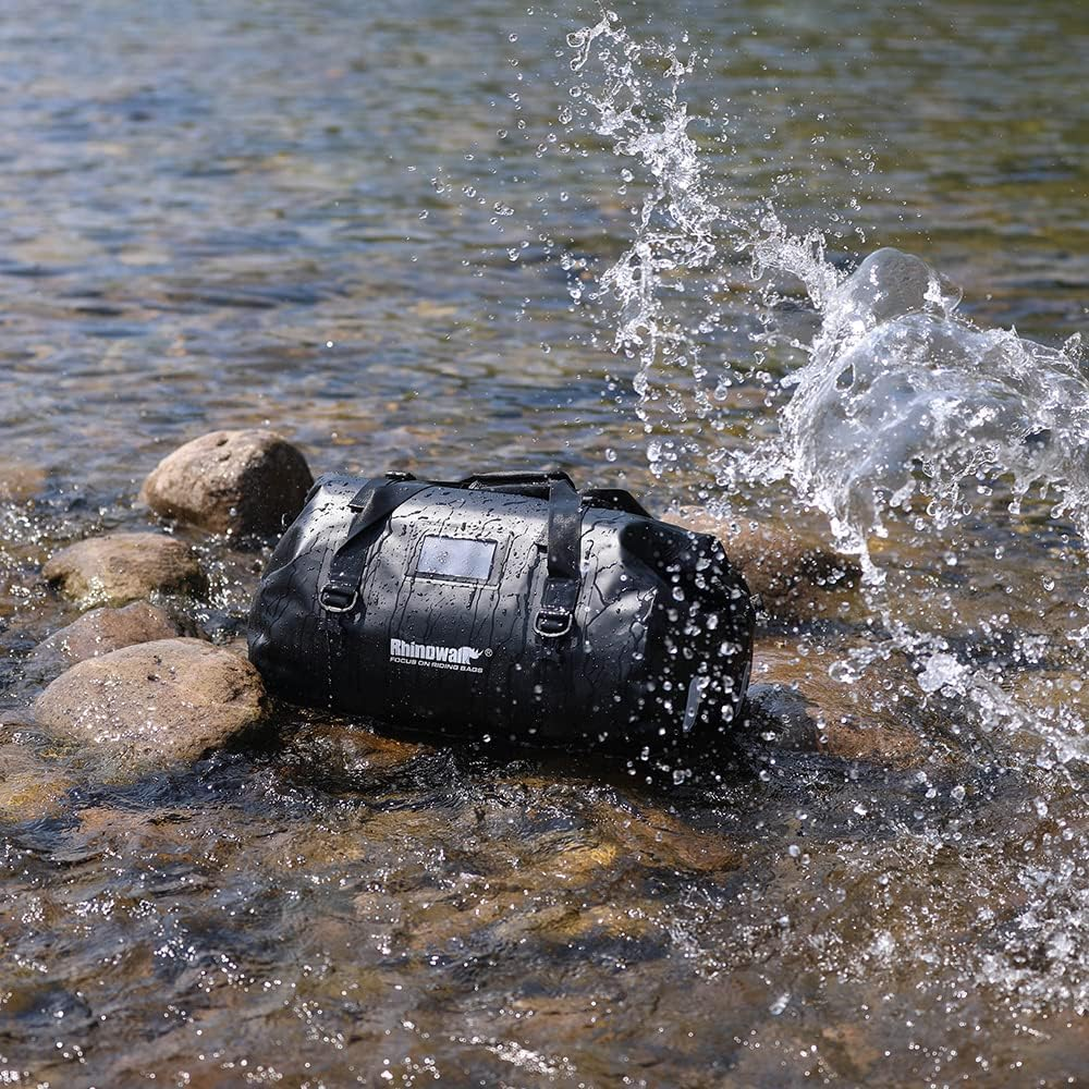 Rhinowalk Motorcycle Waterproof Bag Luggage Bag 45L Motorcycle Tail Bag/Trunk/Luggage Rack Bag-Black image number 1