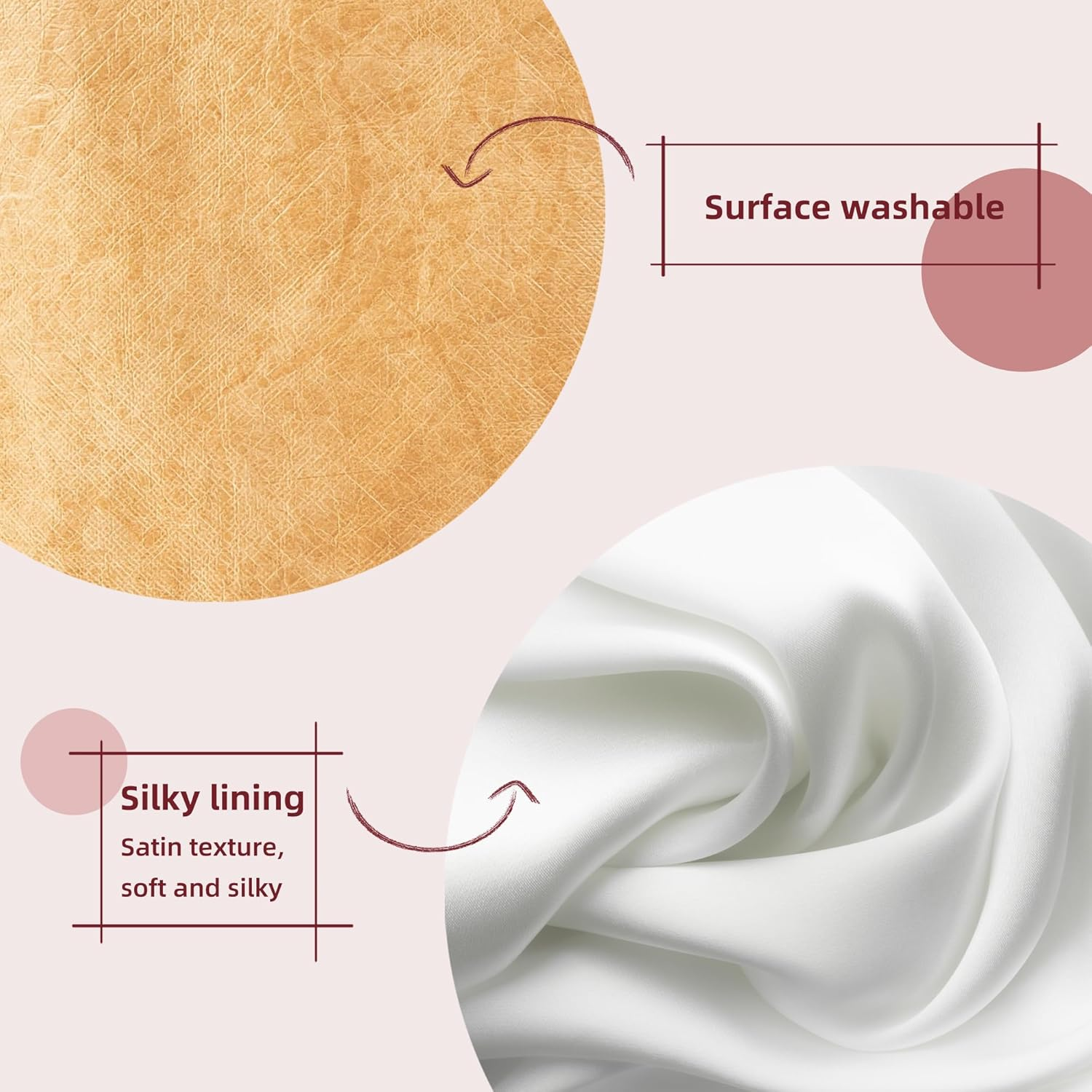 19 Neatthin Tote Bag Organiser, Waterproof Dupontpaper Surface and Silky Satin Lining, Lightweight Purse Insert Compatible with LV Speedy 20 (Speedy 20, Pink) image number 5