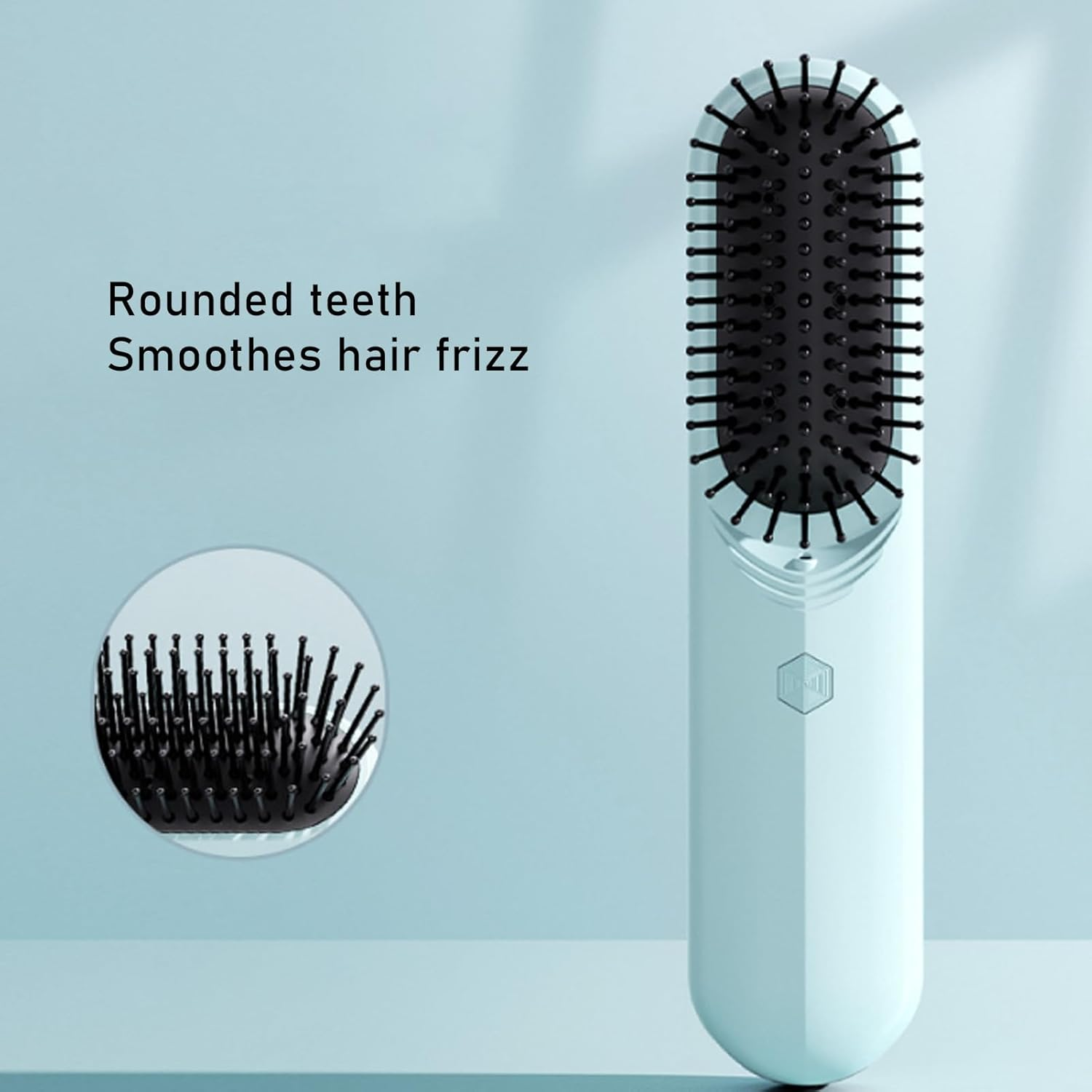 Cordless Hair Straightener Brush, Portable Straightening Brush for Women, Oil Scalp Massager Hair Br for Travel, USB Rechargeable, for Dry Wet Long Short Hair image number 1