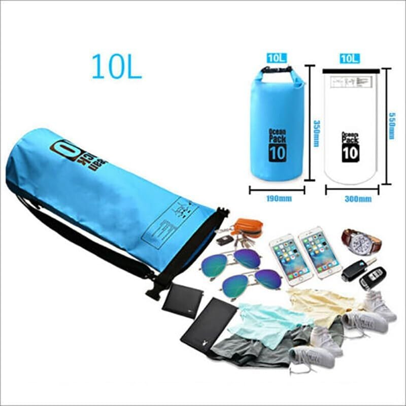 AIMALL Dry Bag 2/5/10/15/20/30 L, Waterproof PVC, Versatile for Fishing, Camping, Canoeing & Outdoor Sports image number 5