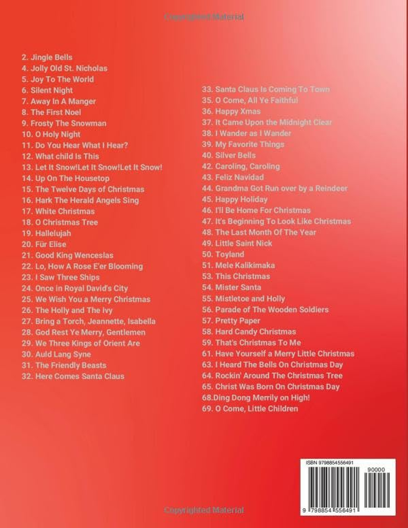 Alto Saxophone Christmas Music: 60 Easy Christmas Songs, Christmas Carols for Beginners