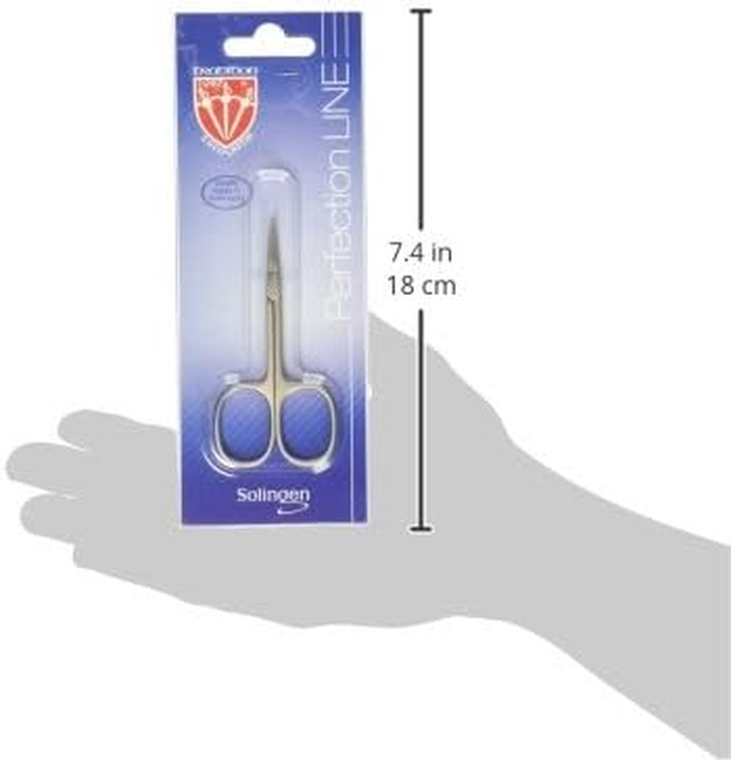 3 Swords Germany - Brand Quality STAINLESS STEEL INOX CURVED CUTICLE SCISSORS (1 PIECE) with Case for Manicure Pedicure - Nail Care by 3 Swords - Made in Solingen Germany image number 4