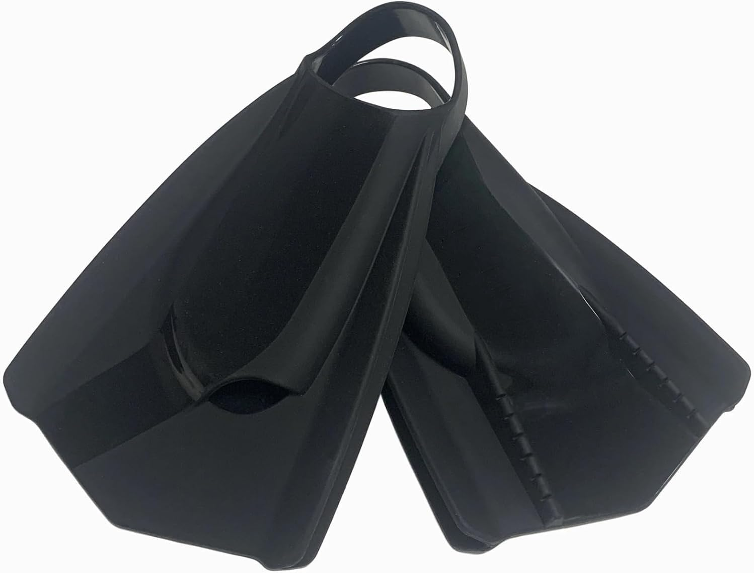 Swim Fins, Kids Youth Adults Swim Flippers for Lap Swimming, Silicone Short Blade Flippers Left/Right Custom Design, US Sizes 6.5-10.5 (S) image number 5