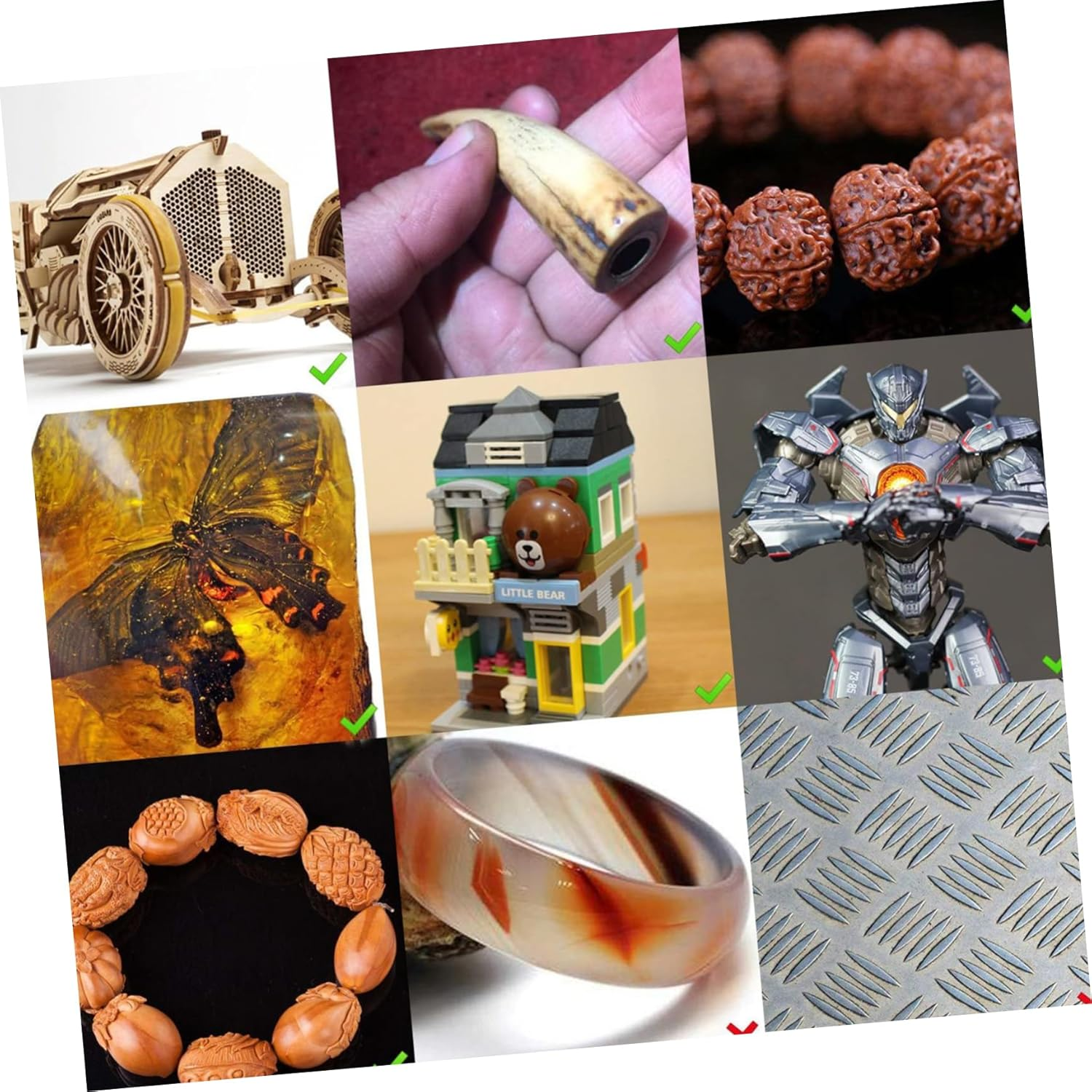 HOMSFOU 76Pcs Hand Drill Set Pin Vice Mini Drill Bits for Woodworking Electronics Assembly Model Making Lightweight and Portable