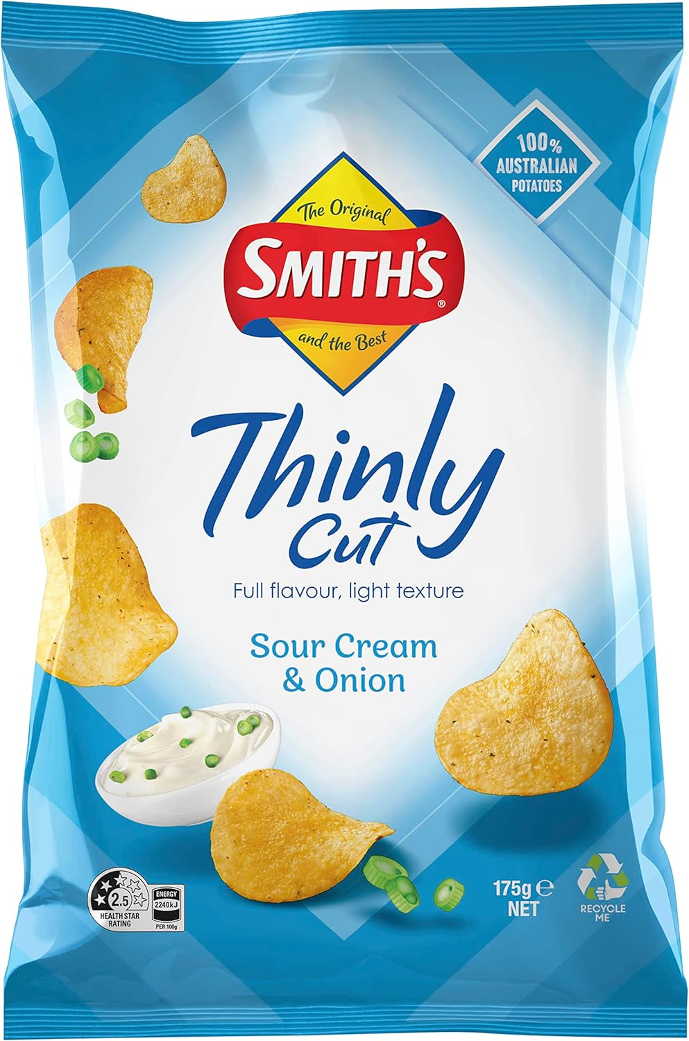 Smith'S Thinly Cut Sour Cream & Onion Potato Chips image number 6