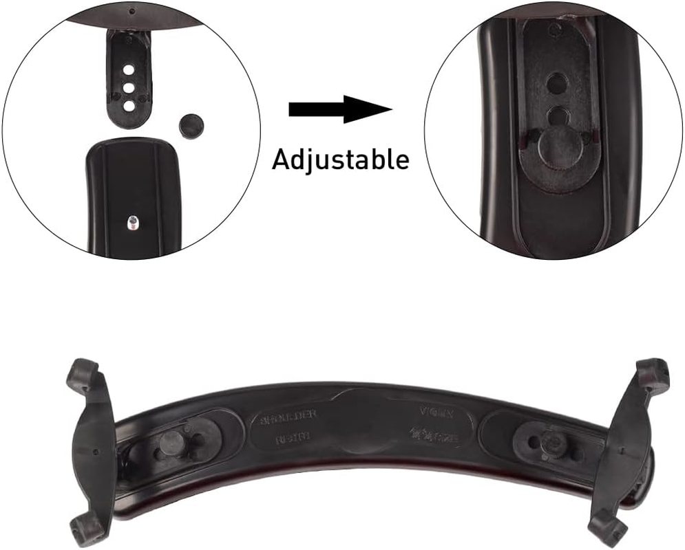 Violin Shoulder Rest,Plastic Violin Shoulder Rest,Adjustable Plastic Shoulder Rest for for 3/4 & 4/4 Violins,Viola Height Adjustable Violin Shoulder Rest with Elastic Rubber Claw Feet image number 5