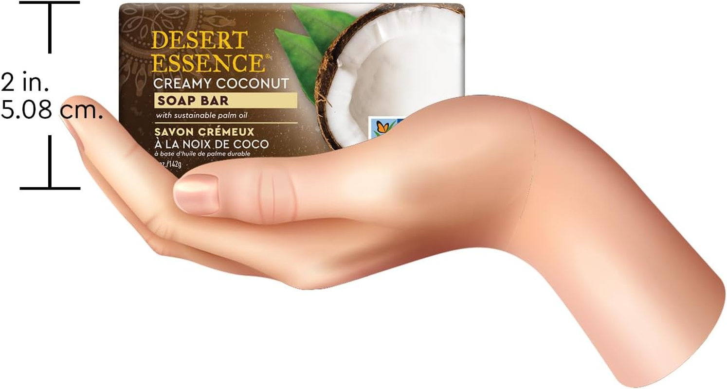 Desert Essence Bar Soap, Creamy Coconut, 5 Ounce image number 6