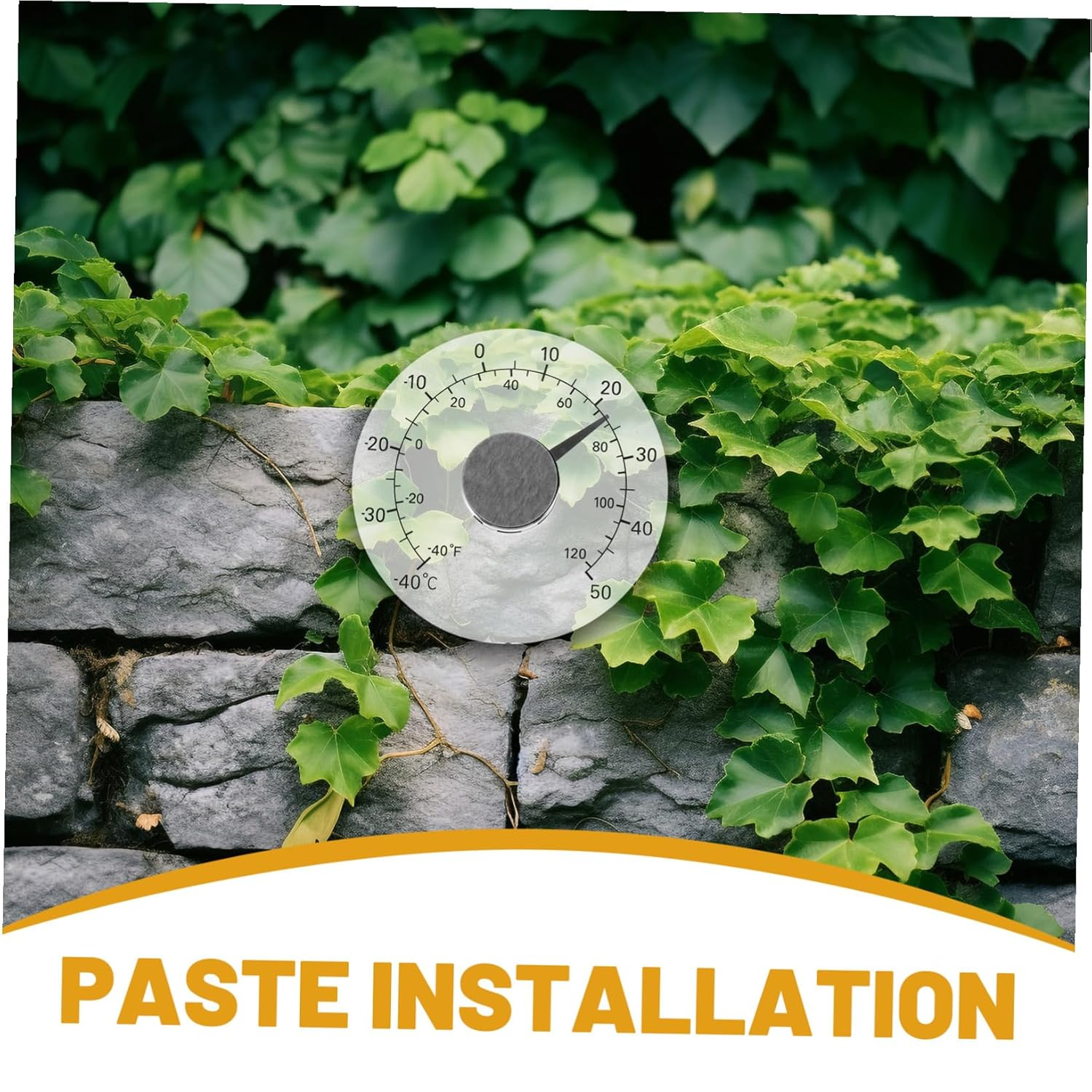 Abaodam Window Thermometer Indoor Outdoor Accurate Temperature Gauge for Home Bedroom Kitchen Multi-Purpose Household Temperature Monitor Glass Surface image number 6