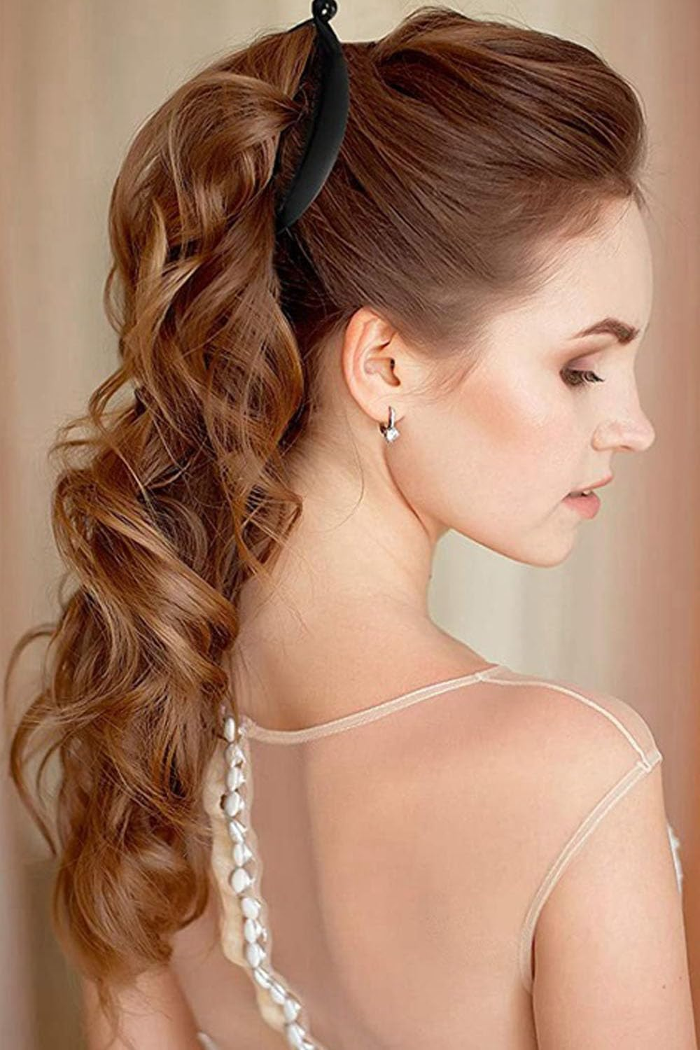 Women'S Banana Hair Clips 6PCS, Classic Fishtail Design Double Ponytail Holder Gentle Hair Clips Women'S Hair Accessories Premium Large Claw Clips image number 1