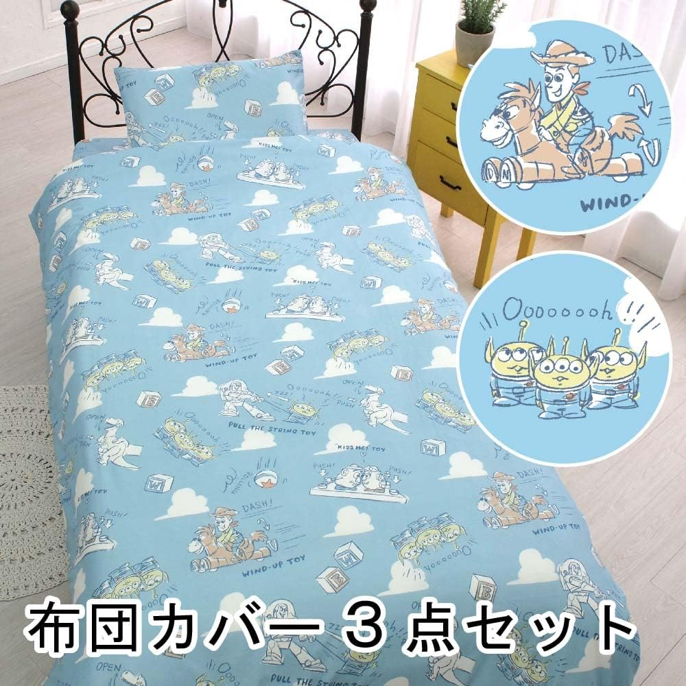 Disney Toy Story SB-568-D 3-Piece Duvet Cover Set Pillowcase Sheet Duvet Cover Single image number 1