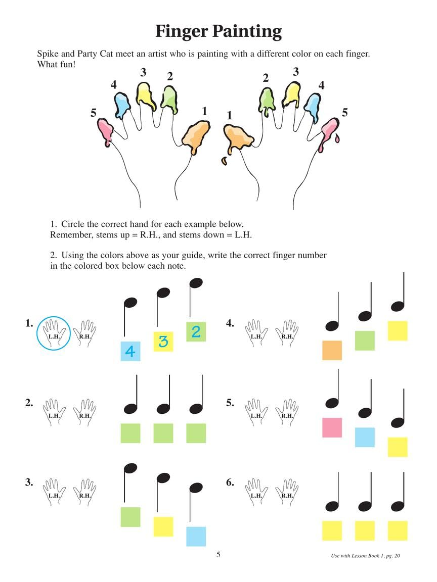 Notespeller for Piano - Book 1 Hal Leonard Student Piano Library Beginner Piano Method Treble and Bass Staff Note Reading Activities