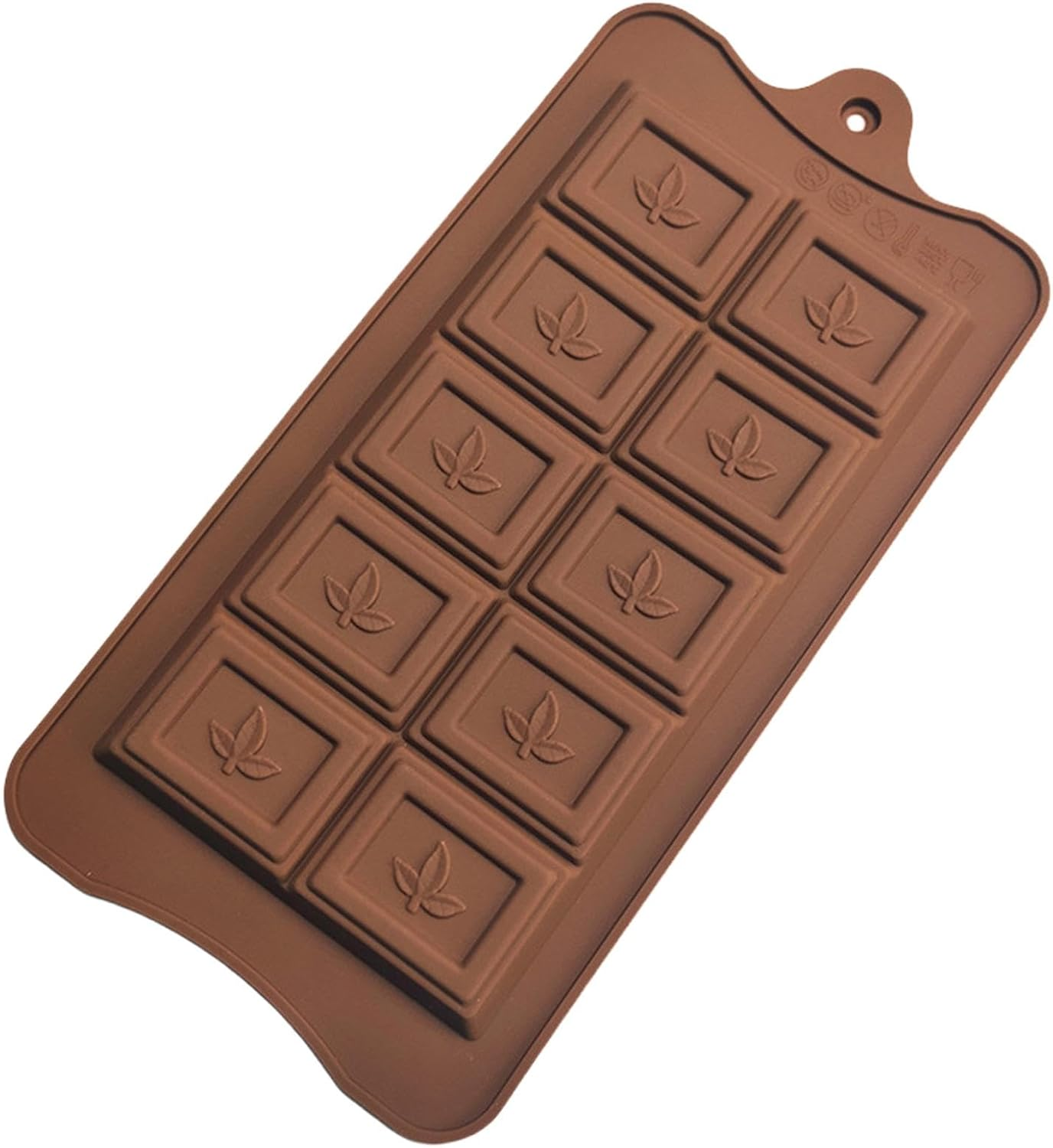 Chocolate Mold - 10 Cavities Mold | Chocolate Molds Reusable Non-Stick Square Molds for Halloween Christmas New Year image number 5