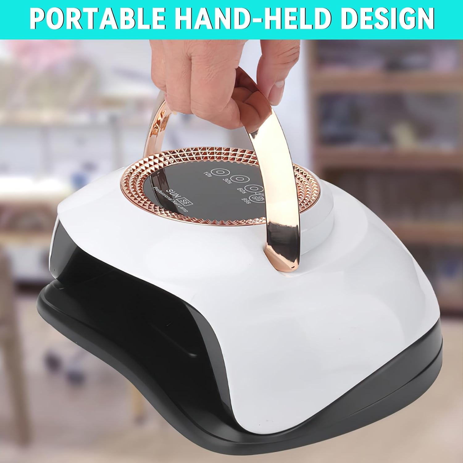 168W Professional LED Nail Lamp &ndash; High-Power, No Black Hands, Fast Curing Gel Nail Dryer for Salon & Home Use
