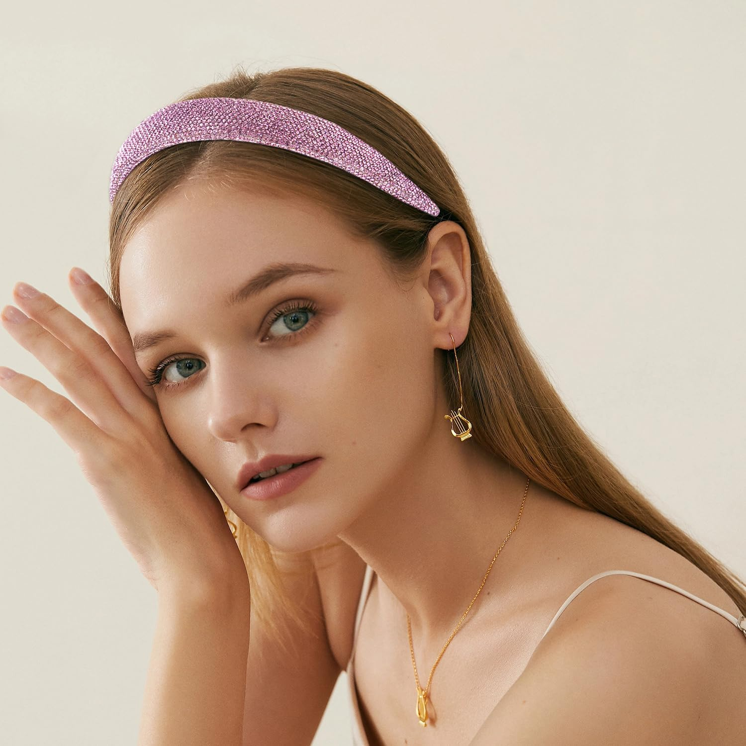 2 Pieces Rhinestone Headband, Shiny Hair Accessories, Elee Hair Accessories, Hairstyle Decorations, Headpiece of Women.