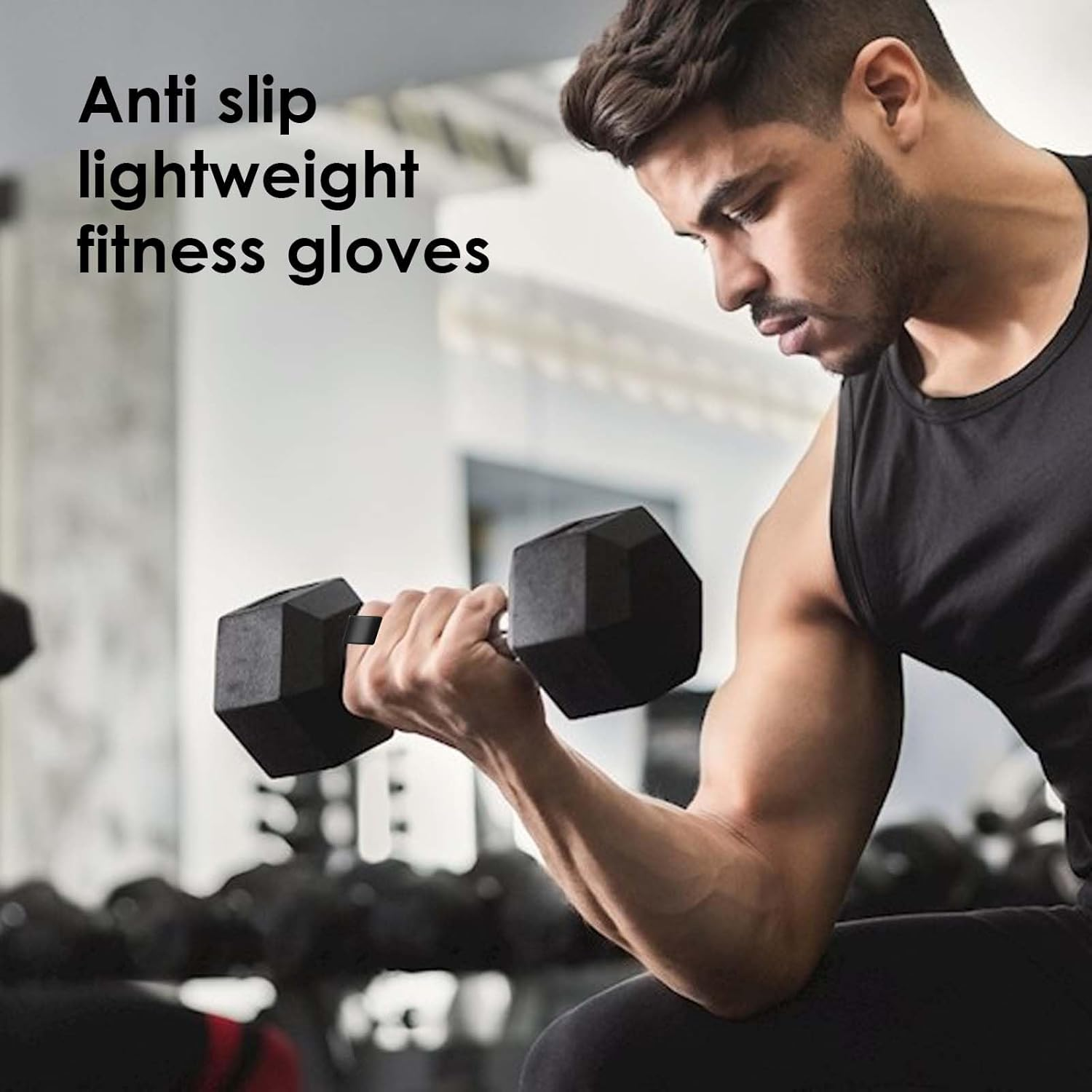 1 Pair Non-Slip Training Grips, Silicone Training Gloves for Gym, Ergonomic Rubber Grips for Men and Women for Weightlifting, Gymnastics, Cross Training, Pull-Ups, Fitness Accessories image number 6