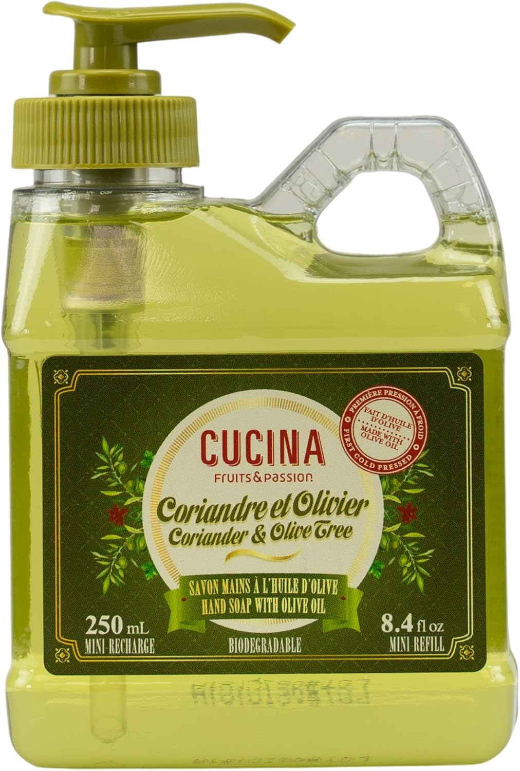 Cucina Coriander and Olive Tree 8.4 Oz Travel Size Purifying Hand Wash Refill Cucina image number 4