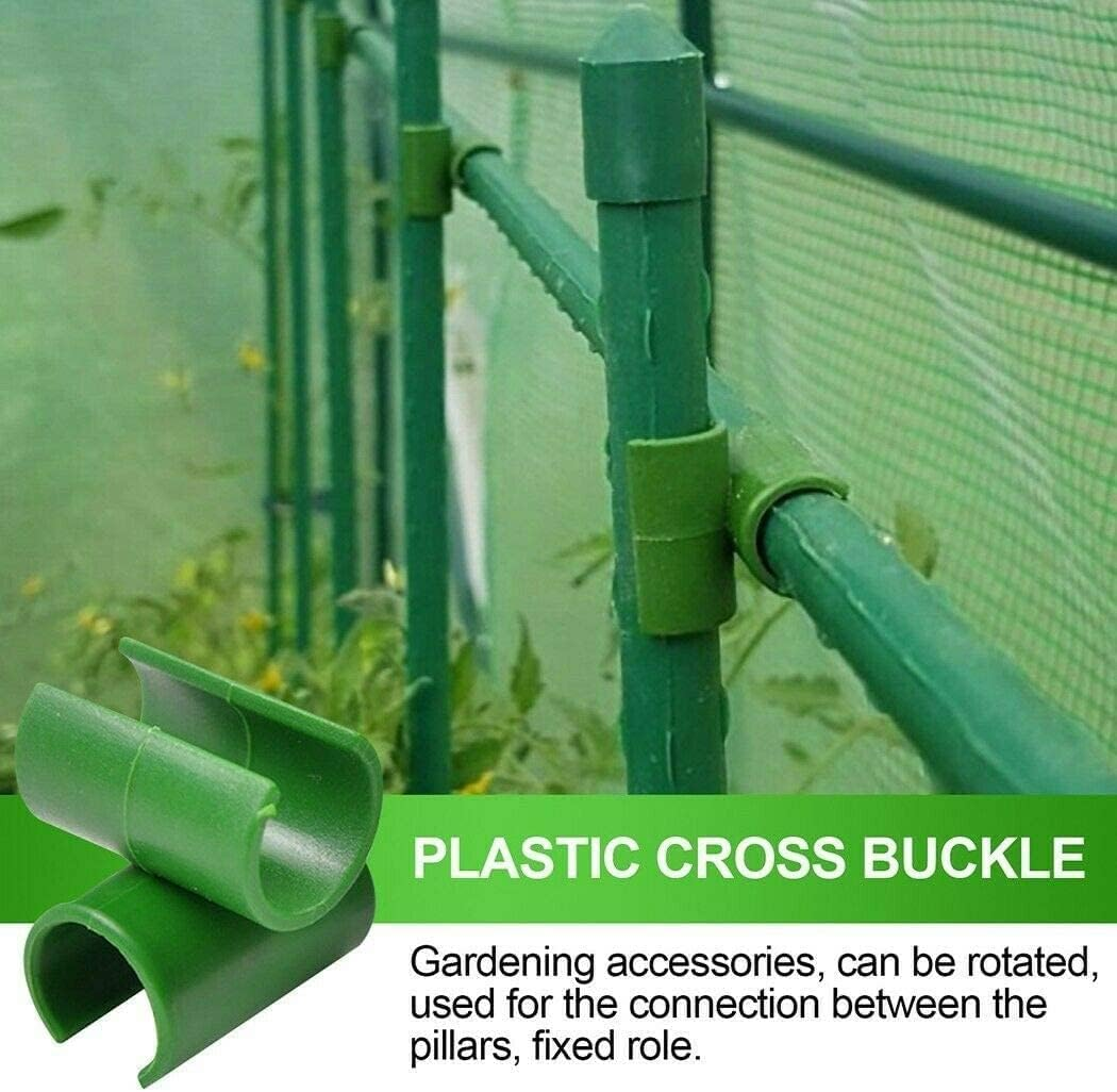 36Pcs Adjustable Plant Trellis Clip Plastic Plant Connector Stakes Garden Plastic Connector Connecting Joint Buckle Clip 16Mm image number 6