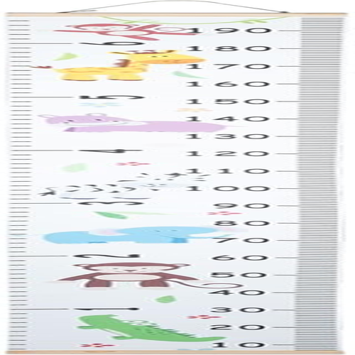 Alipis Baby Height Chart Wall Ruler Canvas Growth Chart for Kids Nursery Height Measurement Tracking Toddler Development image number 3