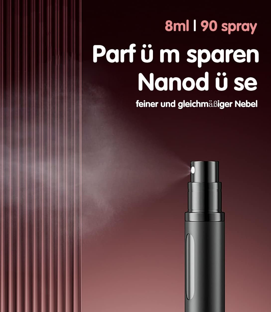 OSALALA Perfume Atomiser Refillable Perfume Bottles Portable Atomiser Mini Spray Bottle Pocket Atomiser with Window for on the Go 8 Ml image number 3