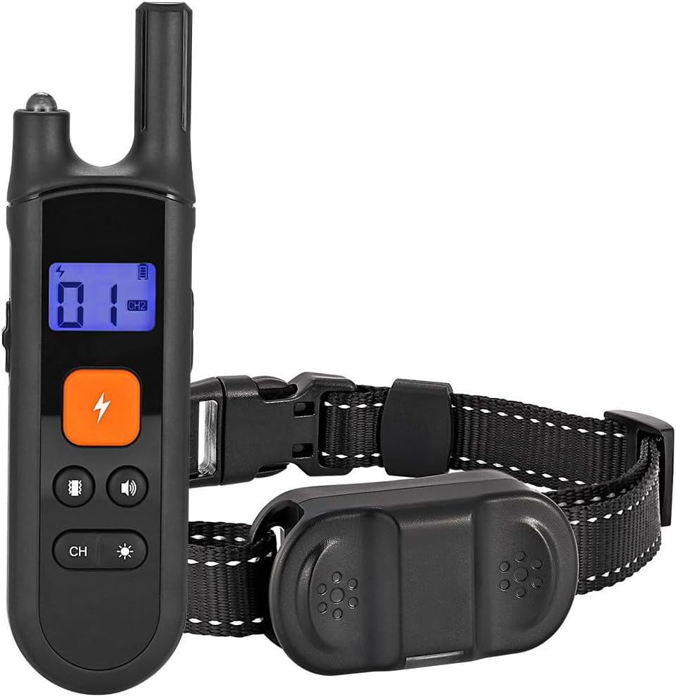 Bark Collar Remote Control Dog Training Collar IP67 Waterproof and Dustproof Adjustable Levels Long Standby Time Suitable for Dogs Weighing 15-100 Pounds for Large Medium Small Dogs Black image number 3