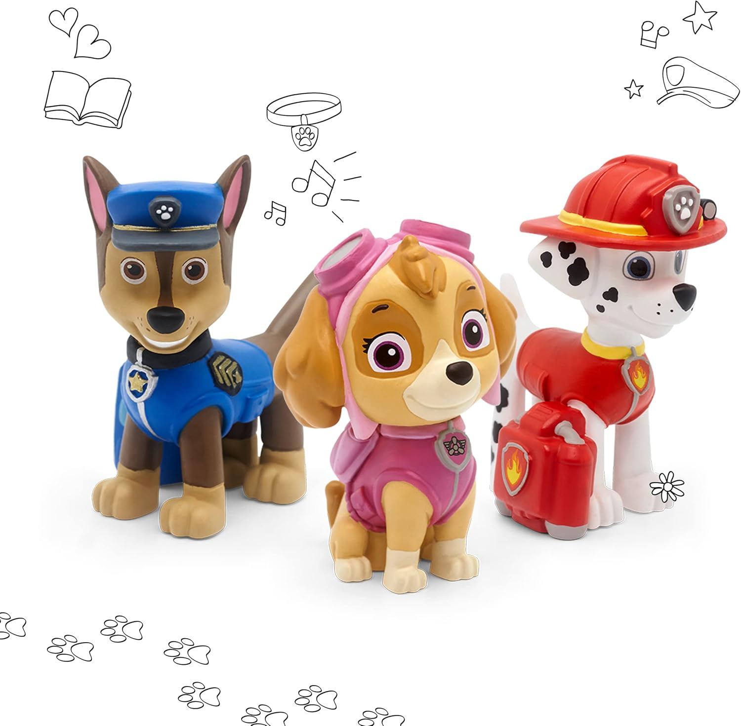 Tonies Toniebox Paw Patrol Bundle Incl. 1 Creative and 3 Characters: Chase, Skye, and Marshall, Kids Gifts, Screen-Free Audiobooks and Kids Music Player, Easy to Use, Pink image number 2