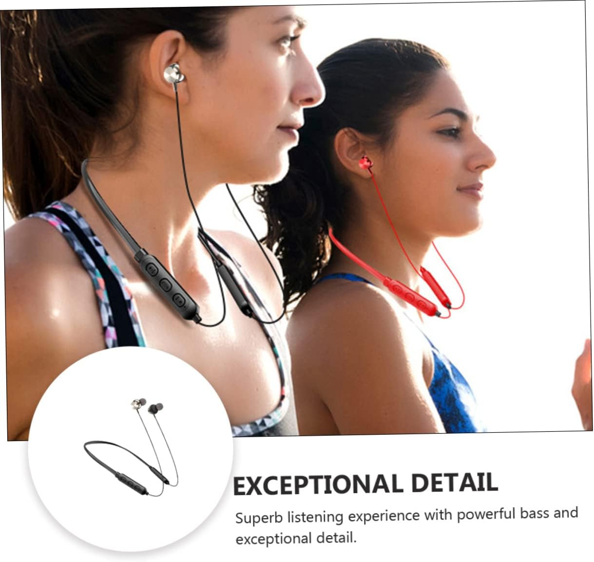 Housoutil Neck-Mounted Wireless Headphones Stereo Sound for Sports and Daily Use Wireless Design for Comfort and Convenience image number 4