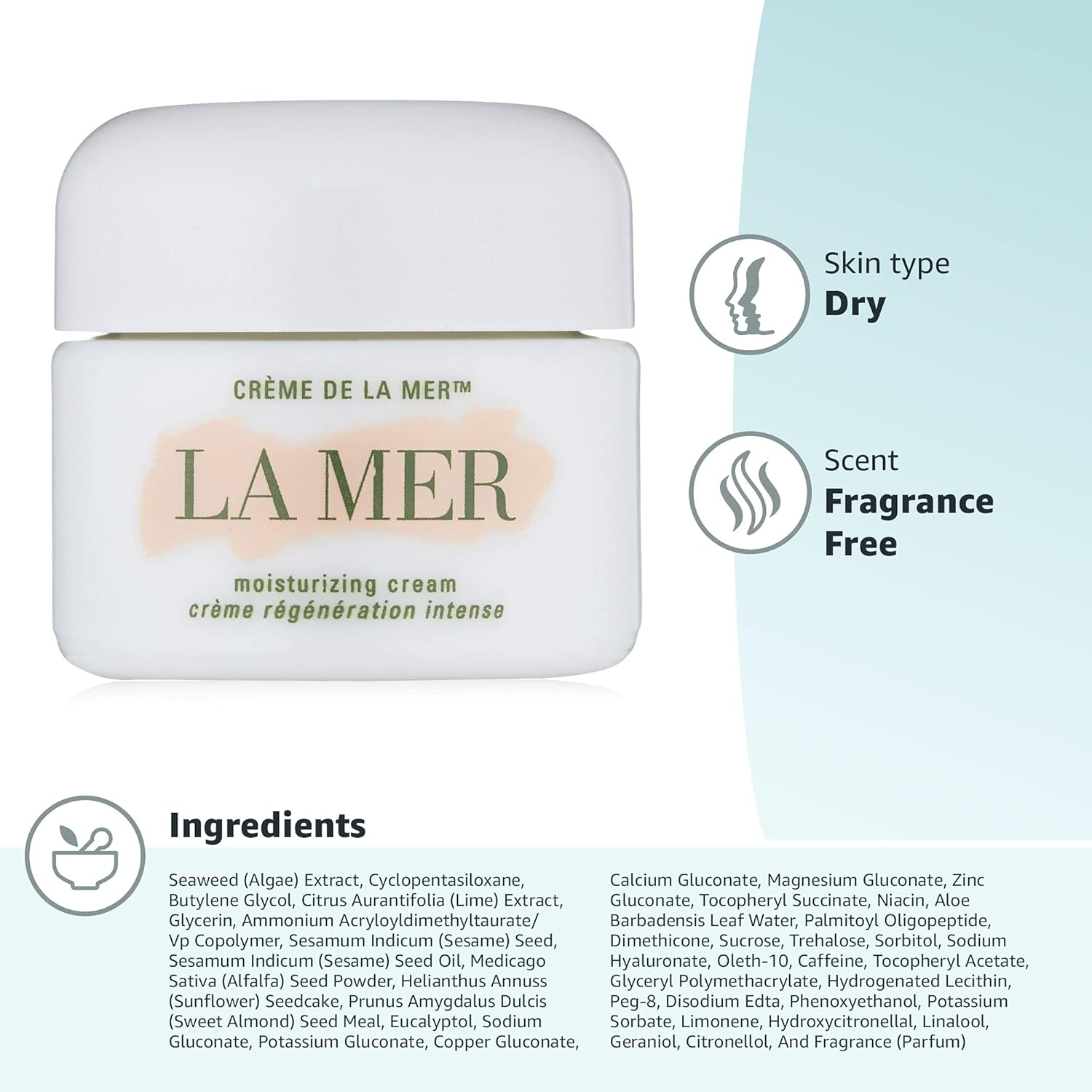 La Mer Moisturizing Cream for Unisex, 1 Oz image number 1