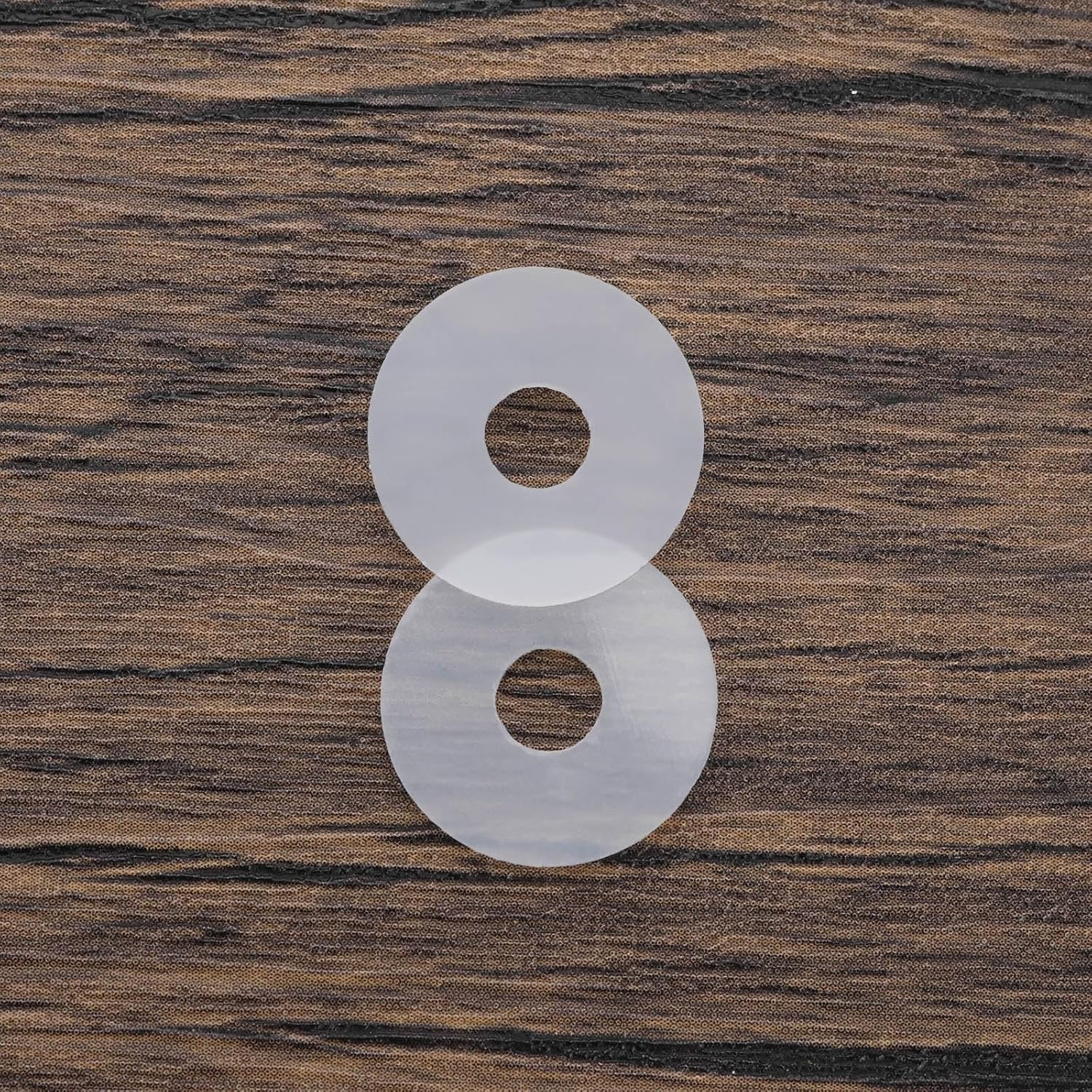 Be in Your Mind 80Pcs Clear Silicone Flat Washer Gasket OD 19Mm ID 6Mm Thickness 1.5Mm Silicone Flat Gasket for Glass Shower Door Handles Towel Bars image number 3