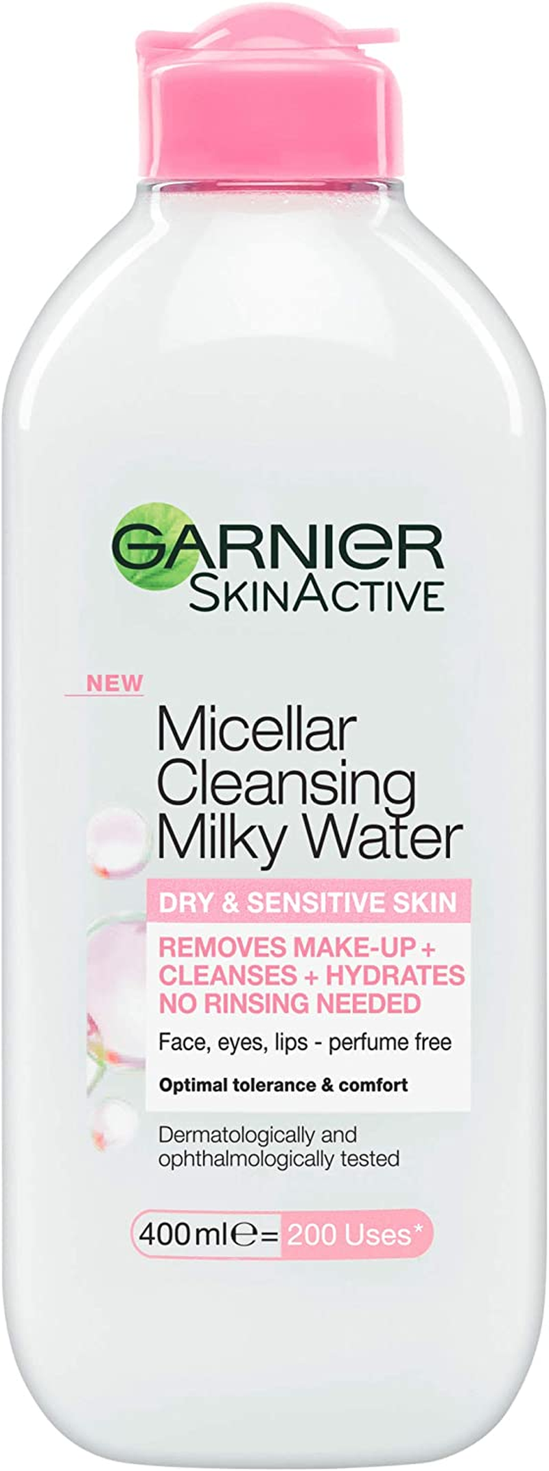 Garnier Skinactive Micellar Rose Cleansing Water Clean and Glow 400Ml image number 3