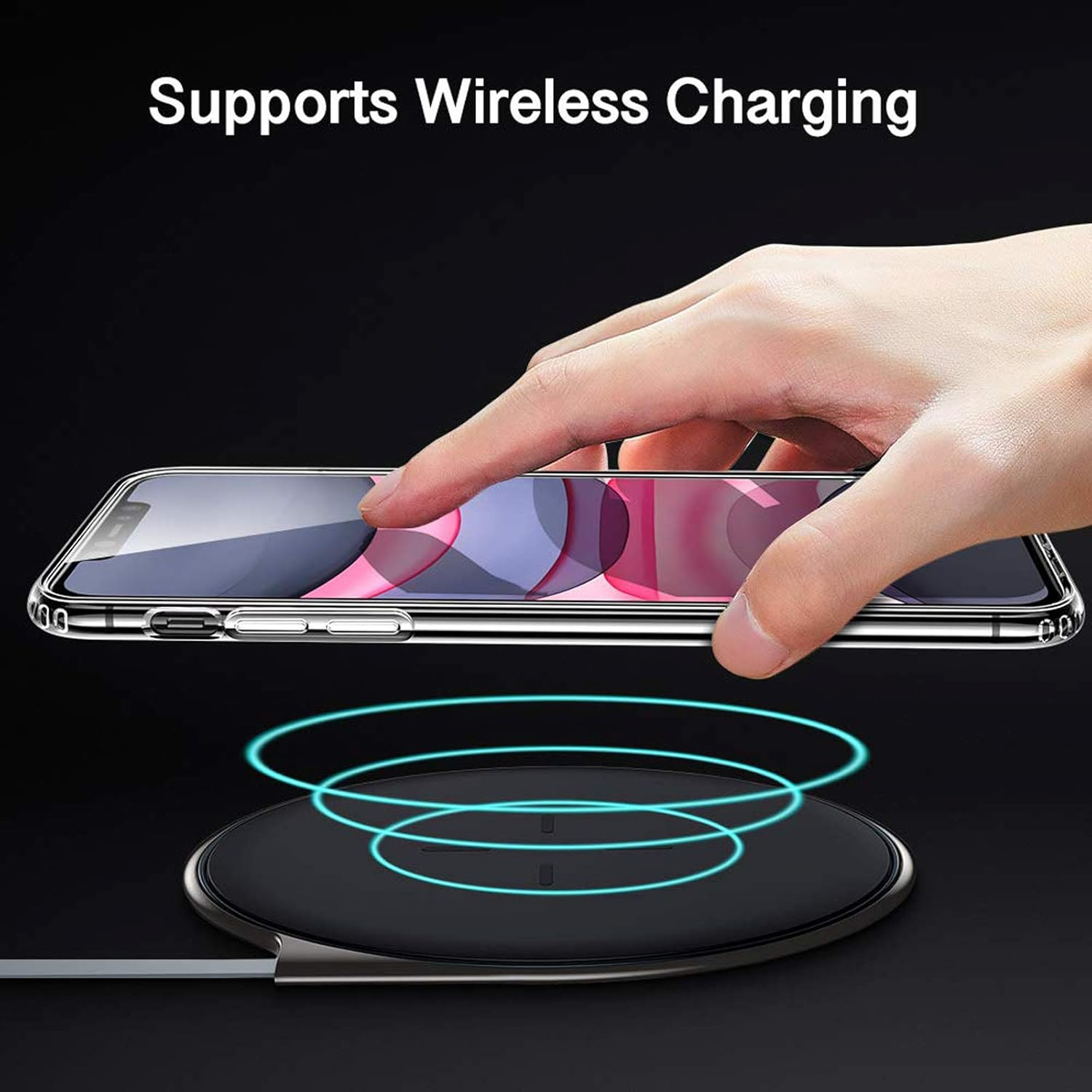 Transparent Clear Slim Soft Gel Phone Case Cover for Samsung Galaxy S22+ plus Support Wireless Charging image number 5