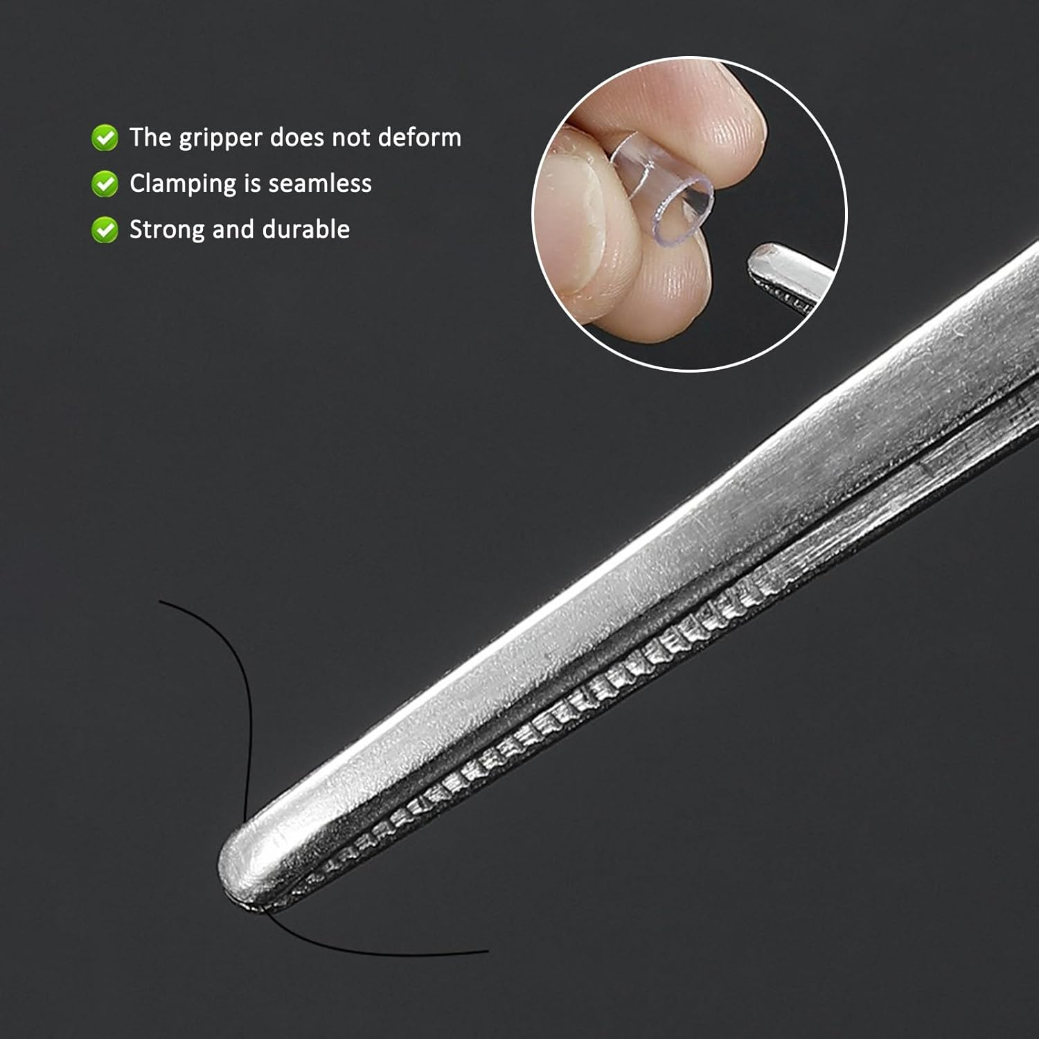 Kitchen Tweezers, 304 Stainless Steel Precision Cooking Tongs (25Cm/30Cm) - Serrated-Tip Tool for BBQ & Culinary Use image number 5