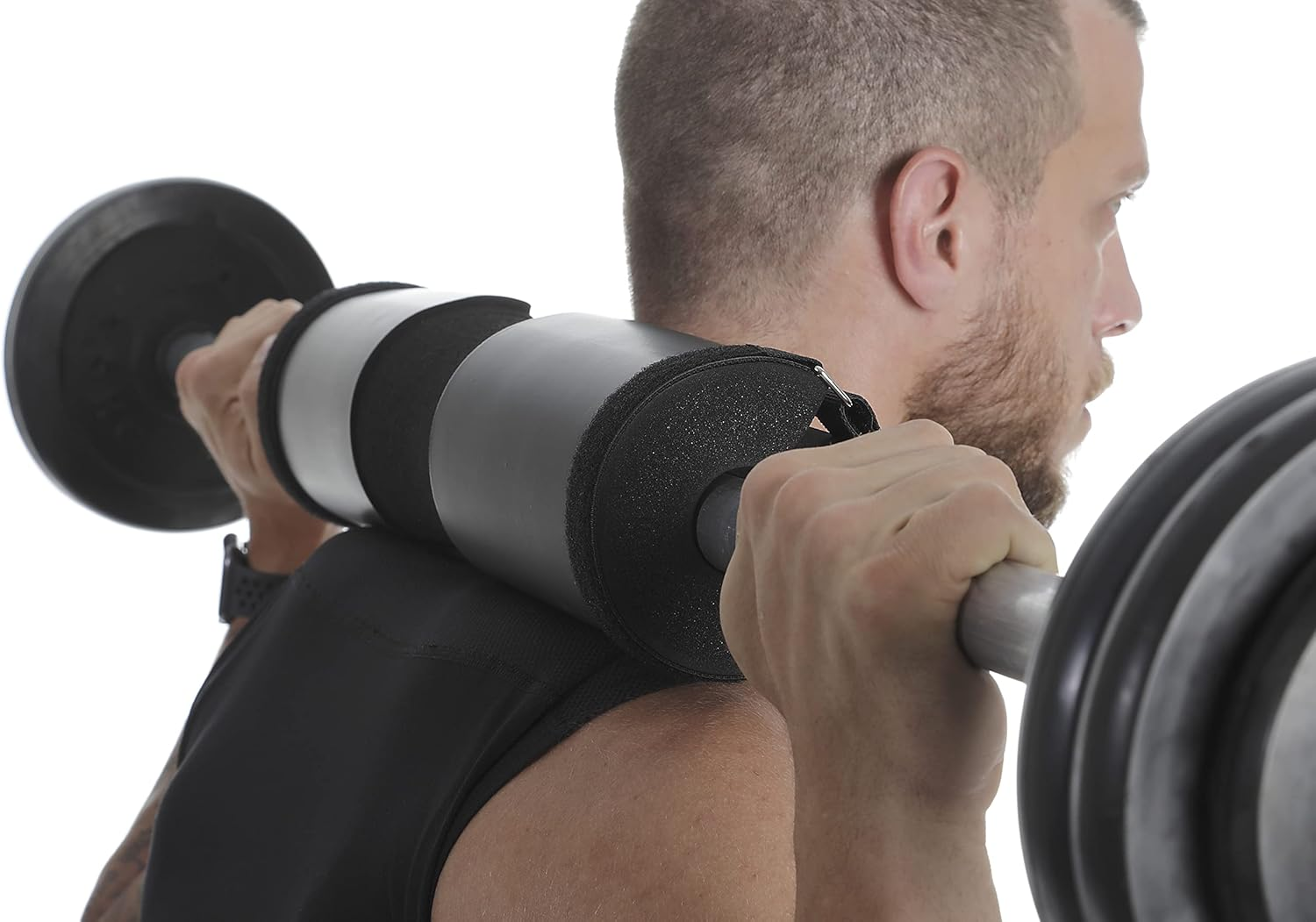 ALPHAPACE Barbell Pads, Hip Thrust Pad for Barbell Bar, Barbell Pad as Neck Pad for Barbell, Hip Pads, Squad Pads for Squats, Lunges, Fitness in Black image number 3