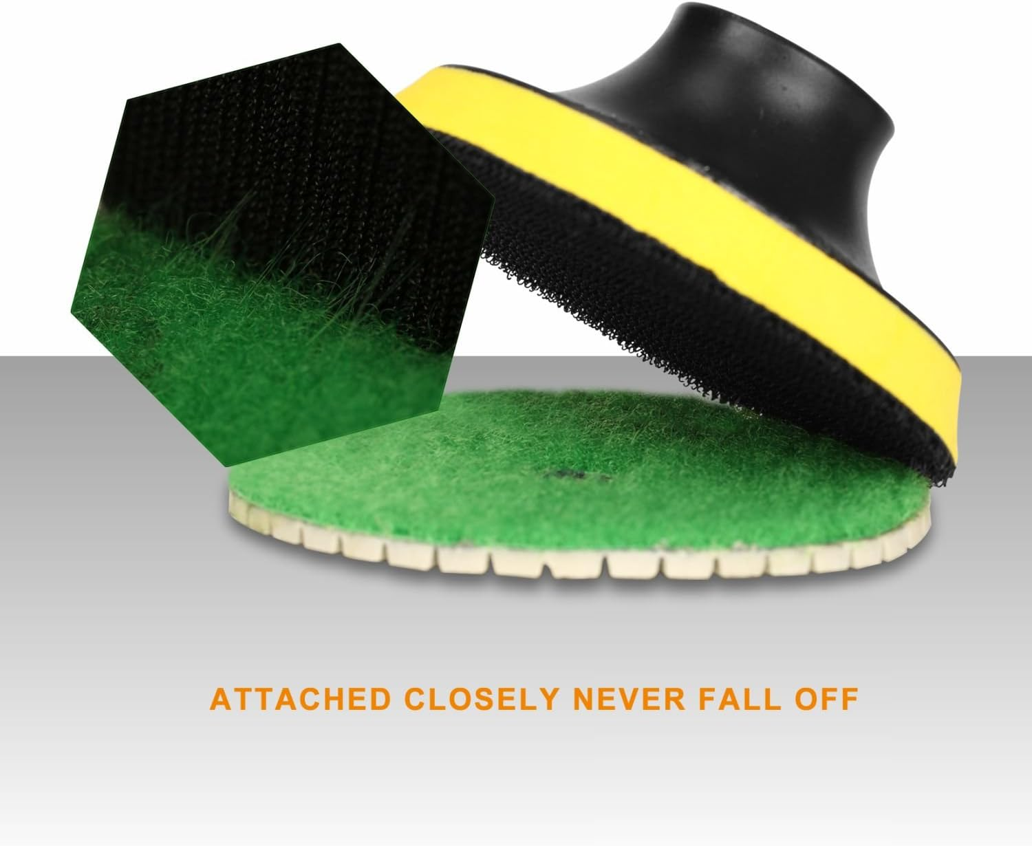 SPTA 15Pcs Diamond Wet Polishing Pads Set, 4 Inch Pads for Granite Stone Concrete Marble Floor Grinder or Polisher, 50#-6000# with Hook & Loop Backing Holder Pads for Wet Polisher image number 6