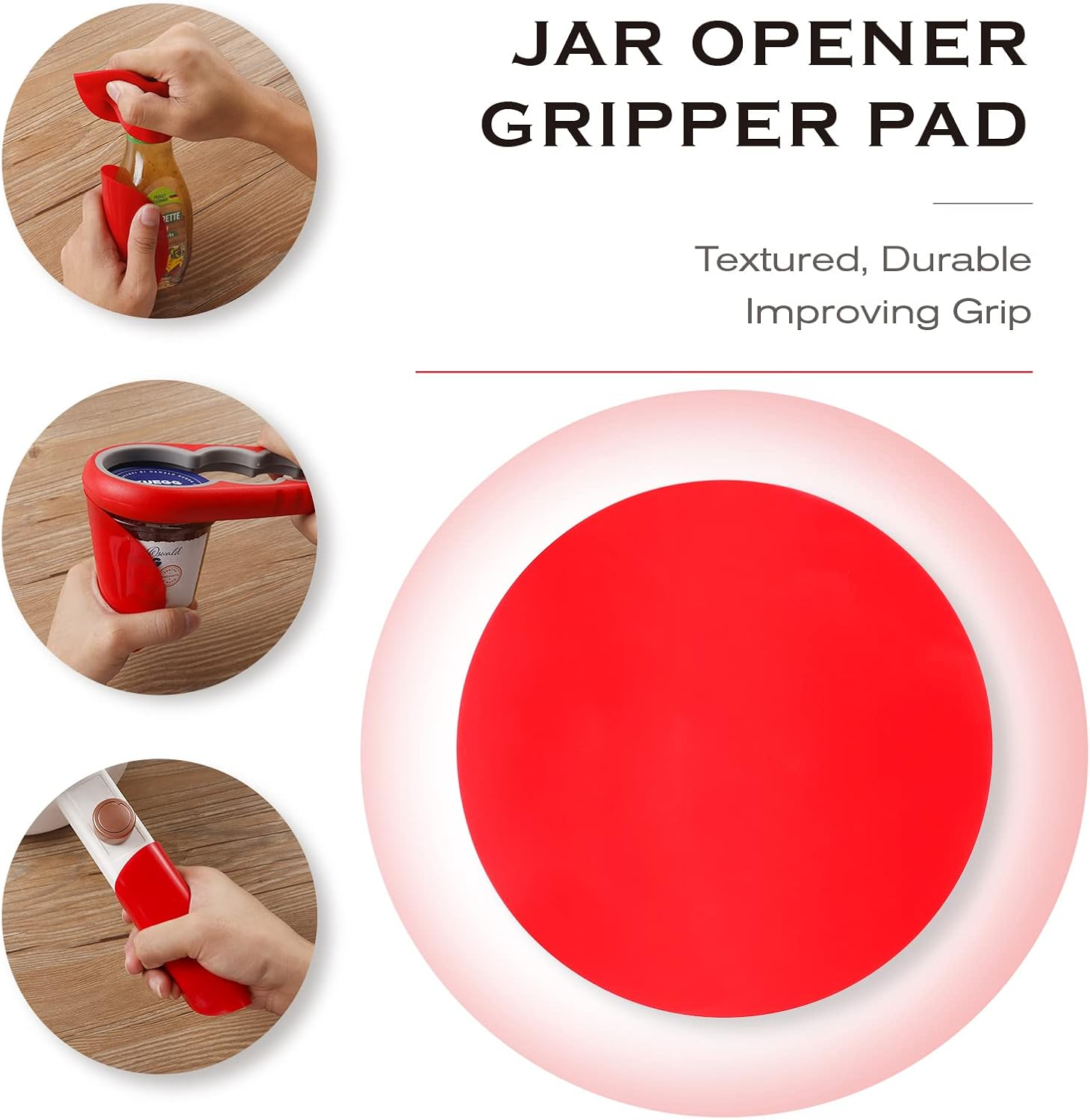 Astofli 5 Pack Jar Opener for Seniors with Arthritis, Easy Twist Lid Opener Jar Opener for Opening Jars with 2 PCS Rubber Jar Gripper, Multi Can Openers Prime for Seniors with Arthritis image number 4