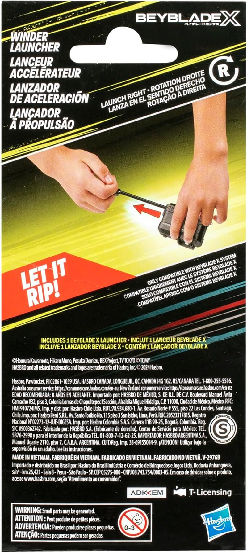 Beyblade X Official Winder Launcher for Use with Beyblade X Spinning Top Toys and Beystadium (Sold Separately); for 8 Year Old Boys and Girls image number 1