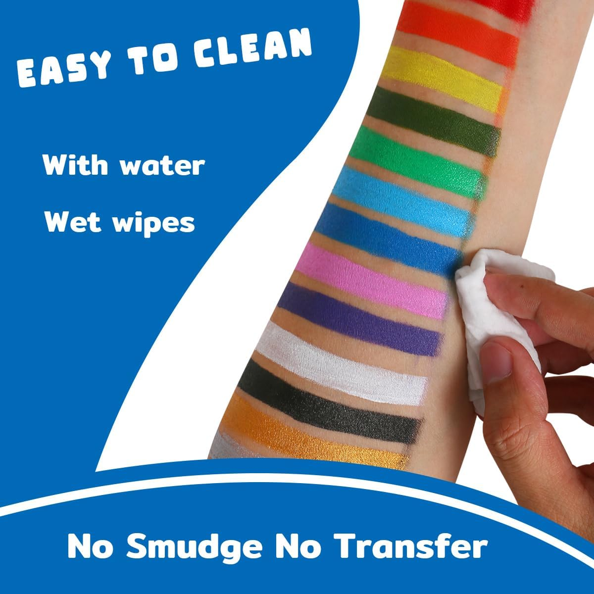 Bowitzki 14 Colors Face Body Paint Set Cream Makeup 20Ml Water Based Face Painting Special Effects for Adults Children Kids Halloween Christmas Party Stage Cosplay 0.7OZ Each image number 4